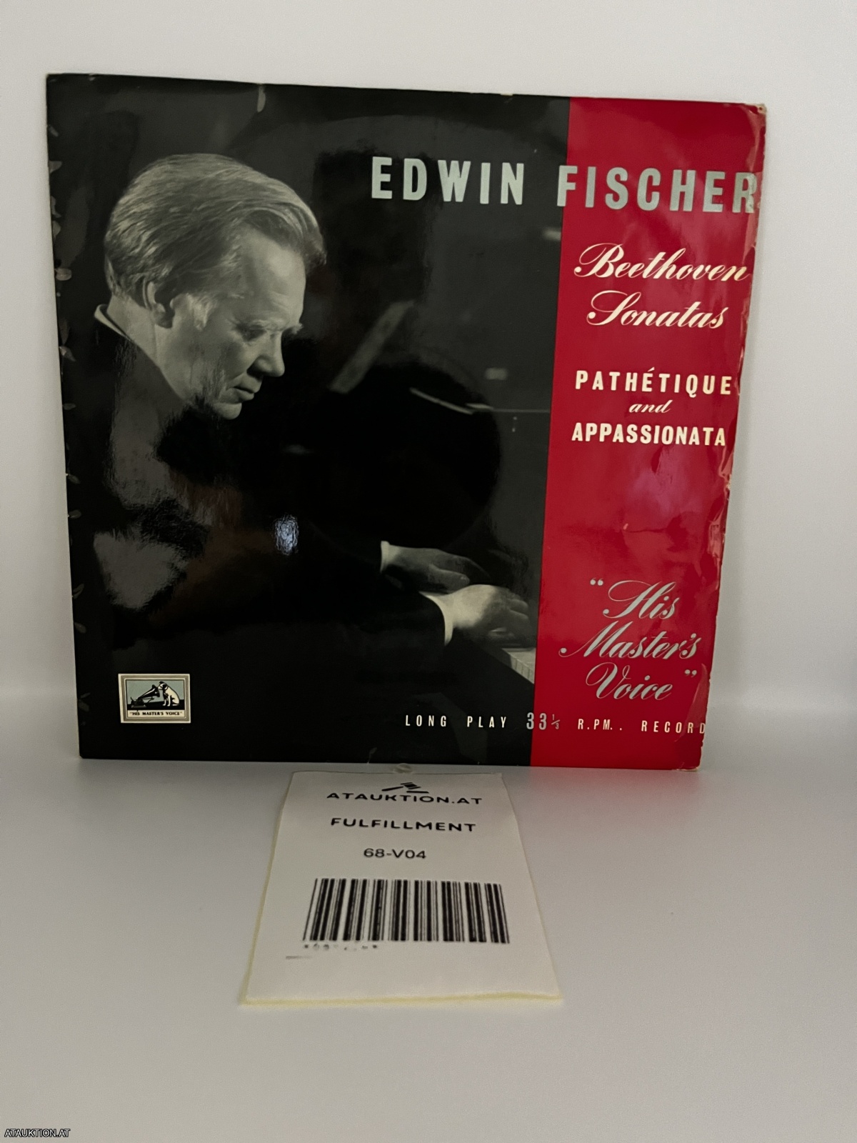 LP / Edwin Fischer, Beethoven – Sonatas: "Pathetique" And "Appassionata"