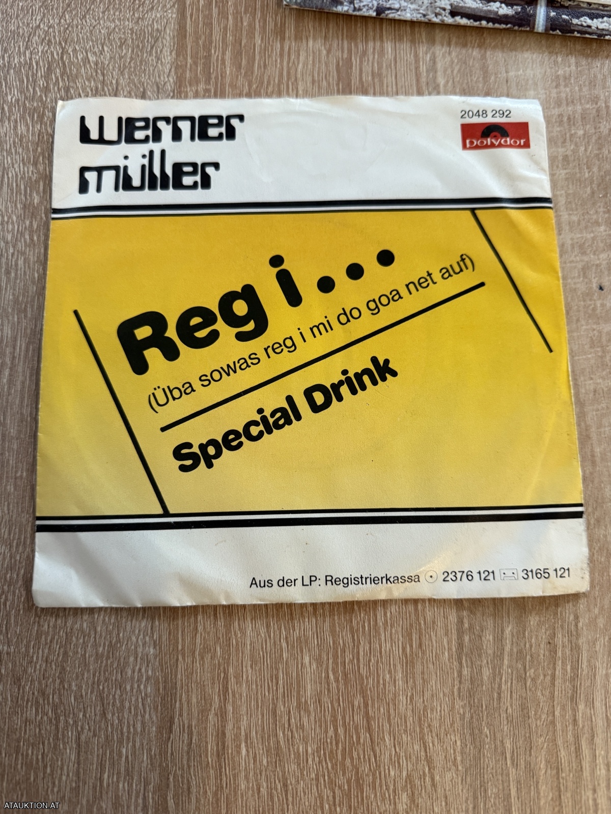 SINGLE / Werner Müller – Reg I... (Üba Sowas Reg I Mi Do Goa Net Auf)