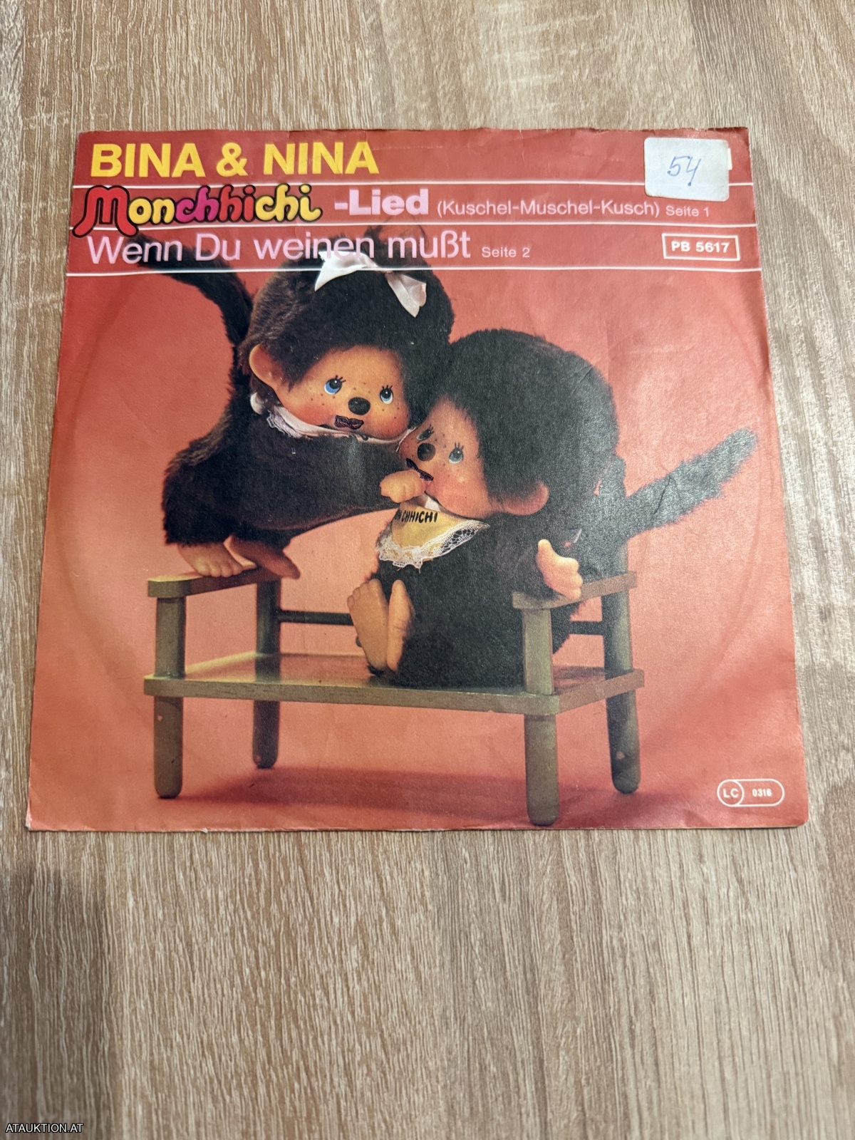 SINGLE / Bina & Nina – Monchhichi-Lied (Kuschel-Muschel-Kusch)