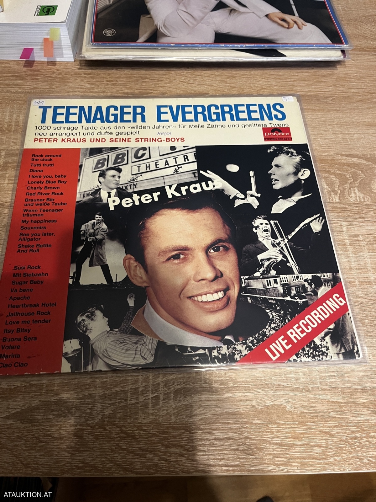 LP / Peter Kraus Und Seine String-Boys – Teenager Evergreens