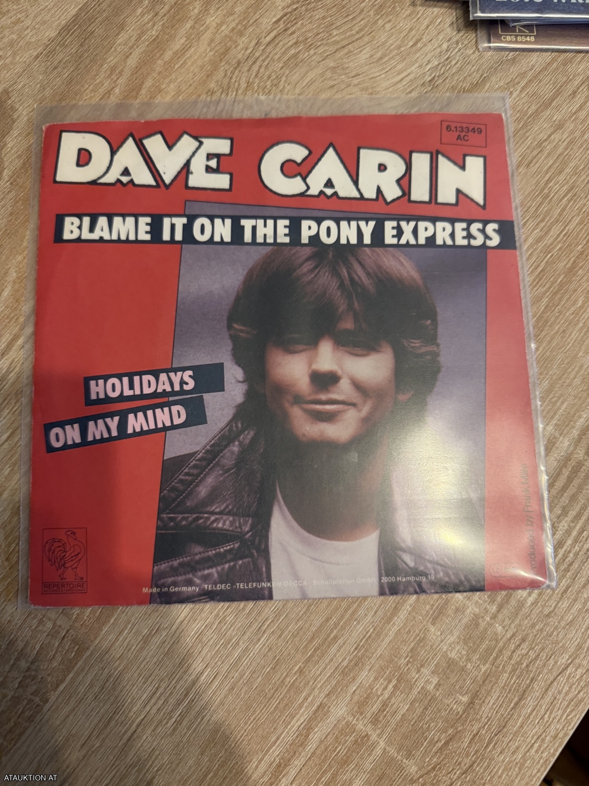 SINGLE / Dave Carin – Blame It On The Pony Express