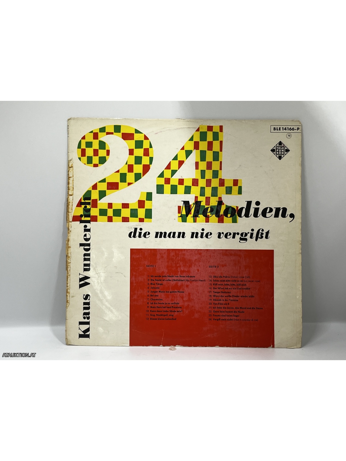 LP / Klaus Wunderlich – 24 Melodien, Die Man Nie Vergißt, Vol. 1