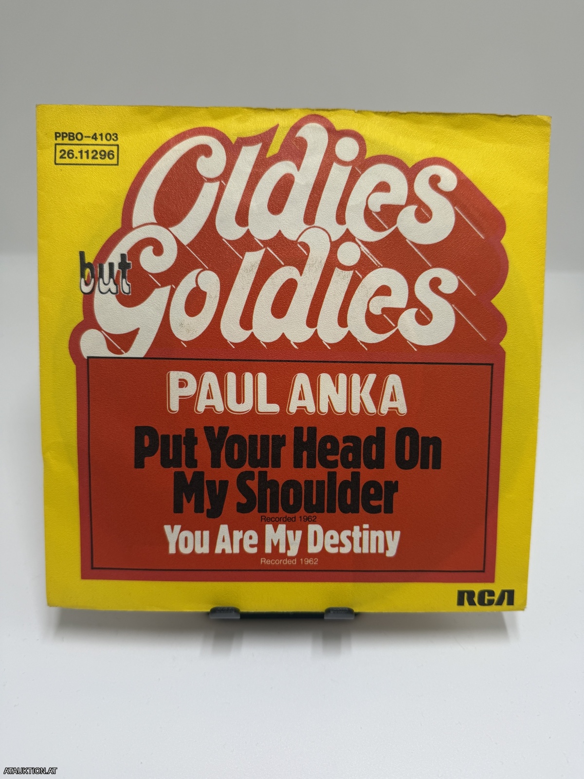 Single / Paul Anka – Put Your Head On My Shoulder / You Are My Destiny