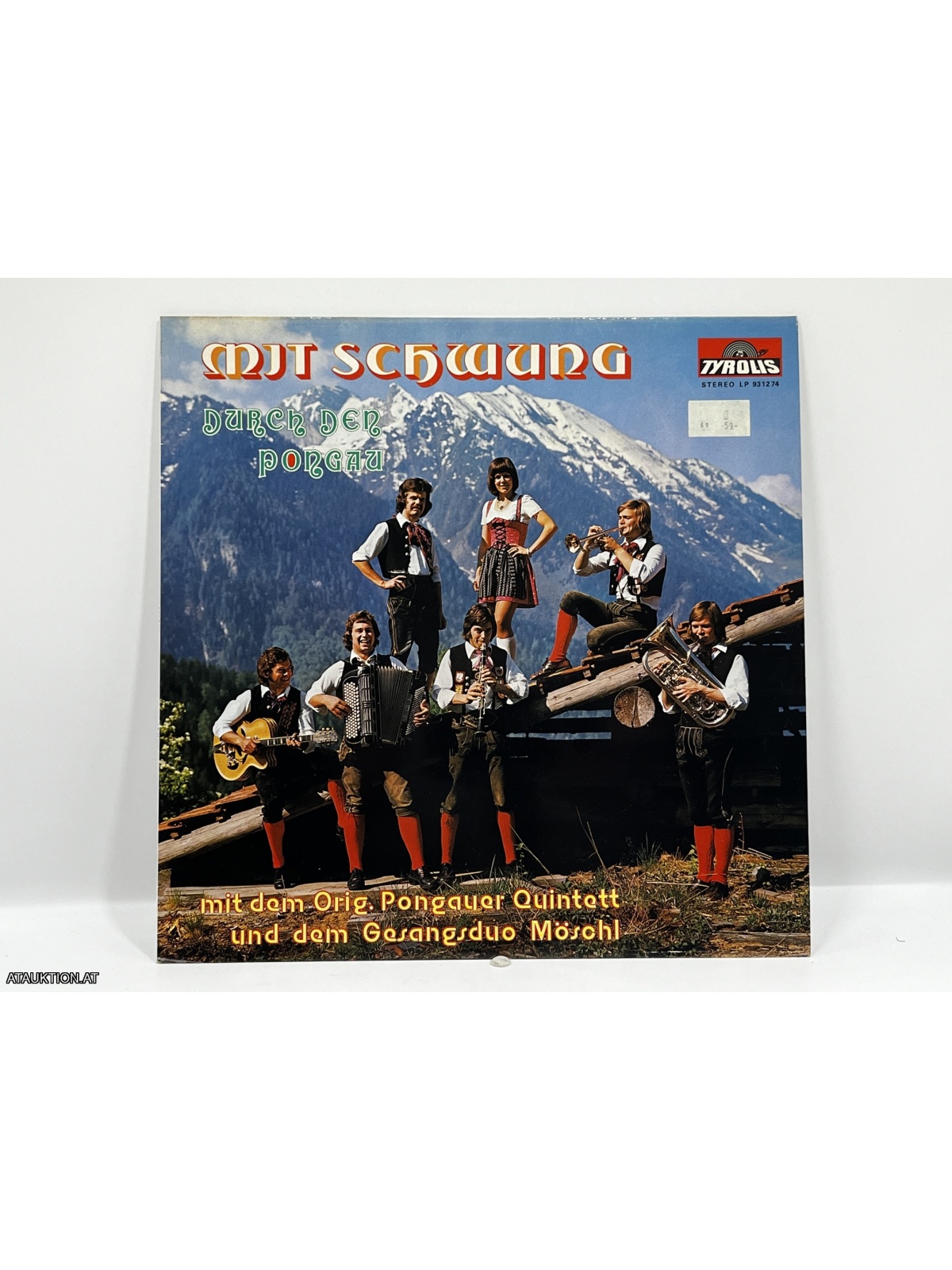 LP / Das Original Pongauer Quintett – Mit Schwung Durch Den Pongau