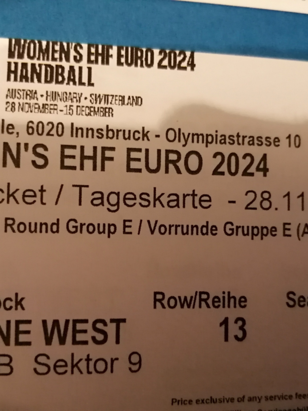 2 Kqrten für Handball EHF 28.11