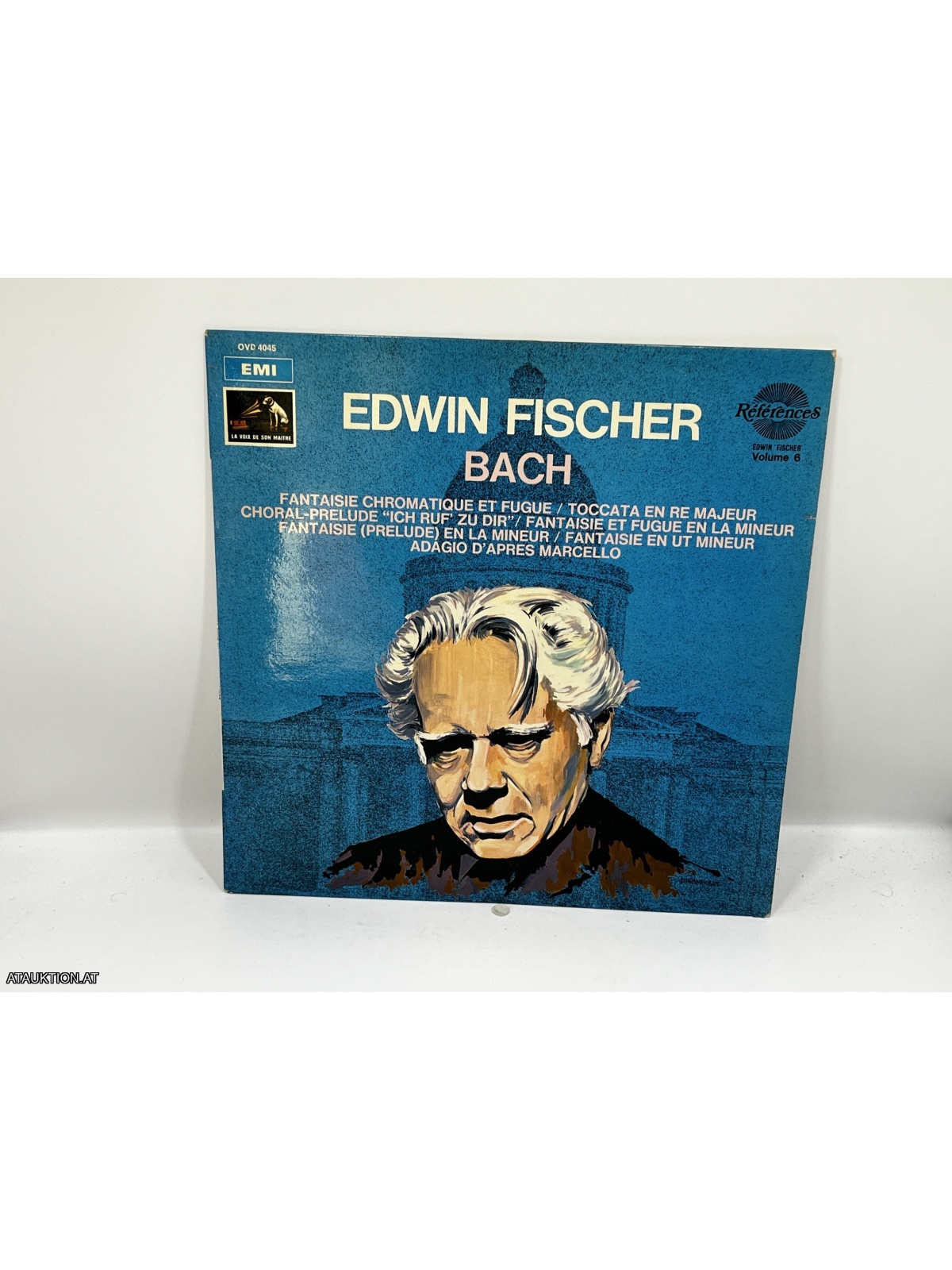 LP / Bach - Edwin Fischer – Fantaisie Chromatique Et Fugue "Ich Ruf' Zu Dir"