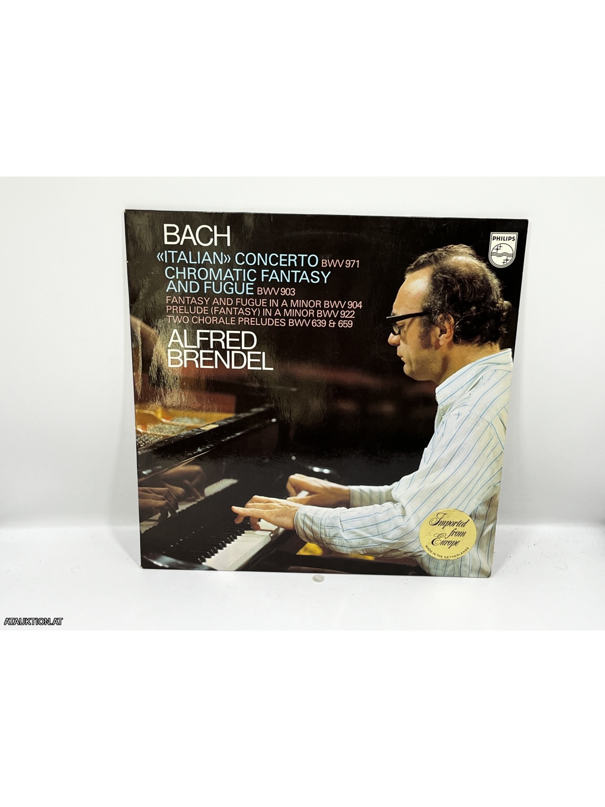 LP / Bach - Alfred Brendel – Concerto Italien BWV 971 / Fantaisie Chromatique Et Fugue BWV 903