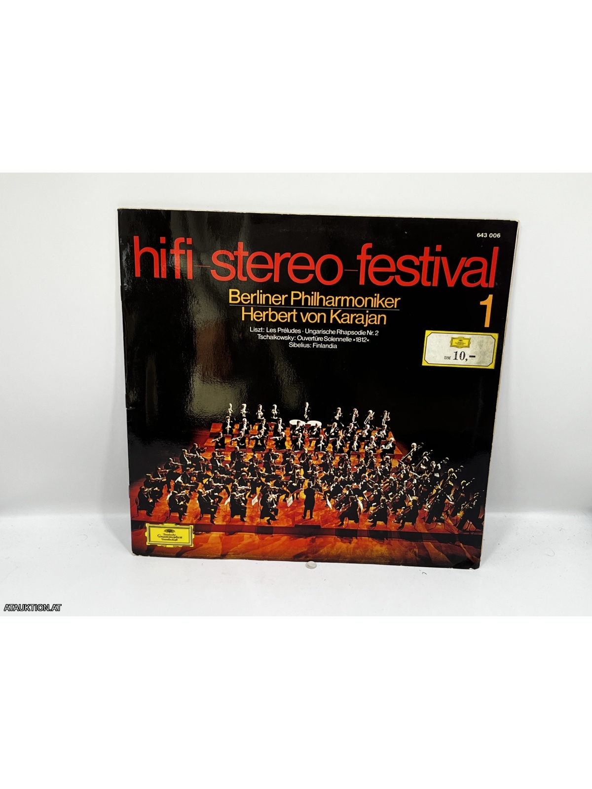 LP / Berliner Philharmoniker, Herbert von Karajan – Liszt, Tschaikowsky, Sibelius – Hifi-Stereo-Festival 1