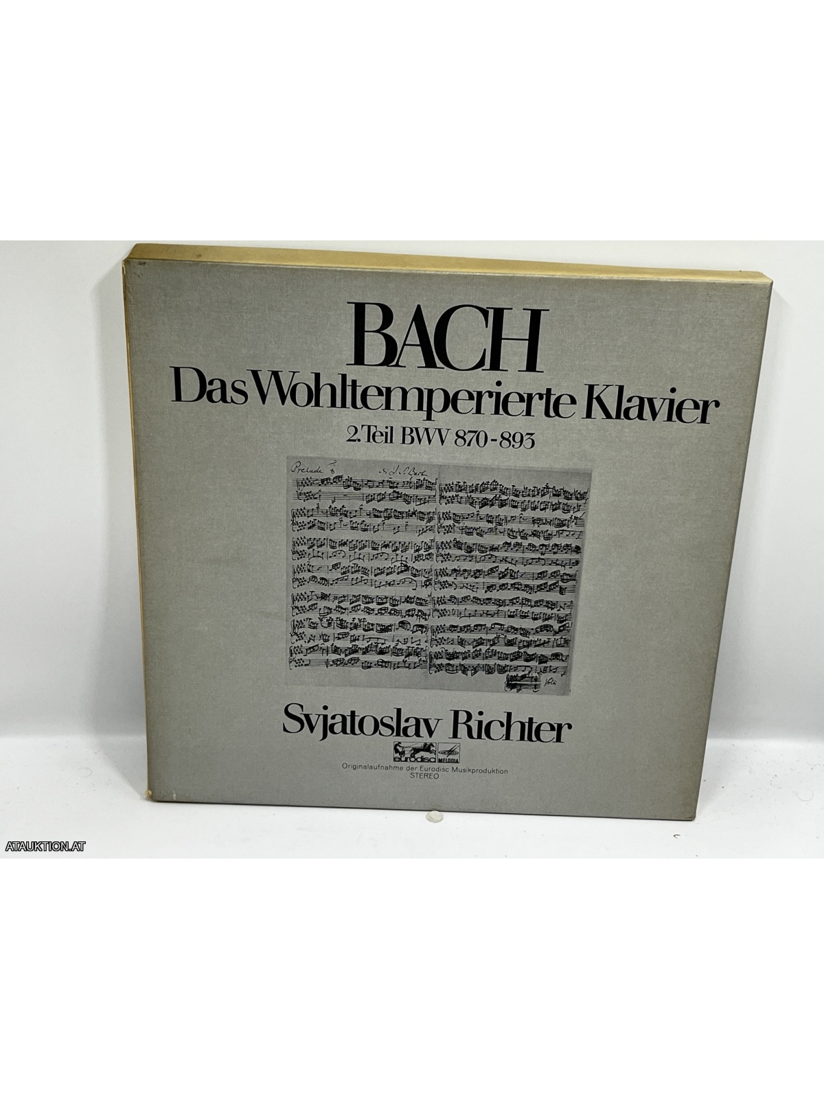 BOX 3LP / Bach, Svjatoslav Richter – Das Wohltemperierte Klavier 2.Teil BWV 870-893