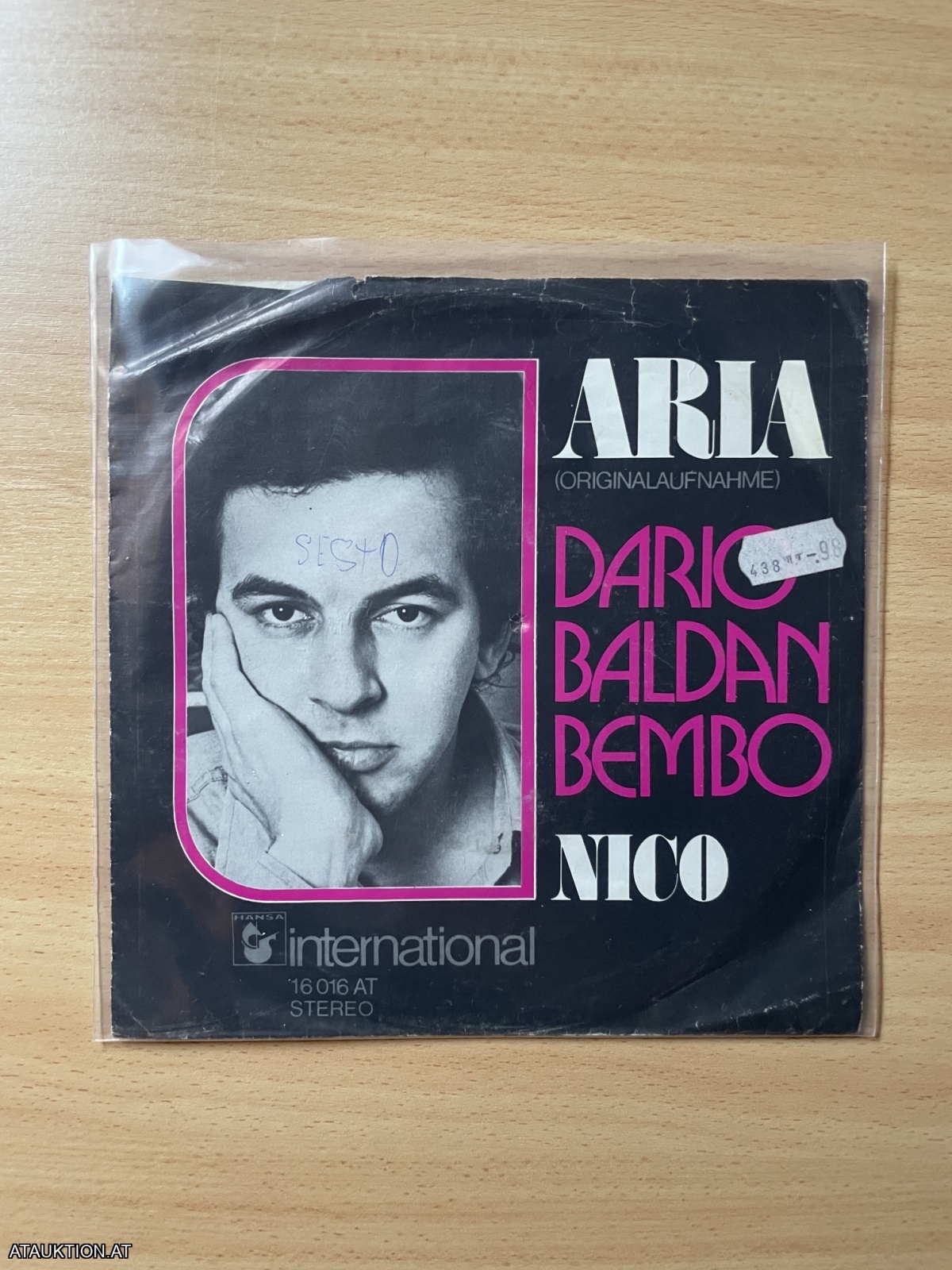 SINGLE / Dario Baldan Bembo – Aria