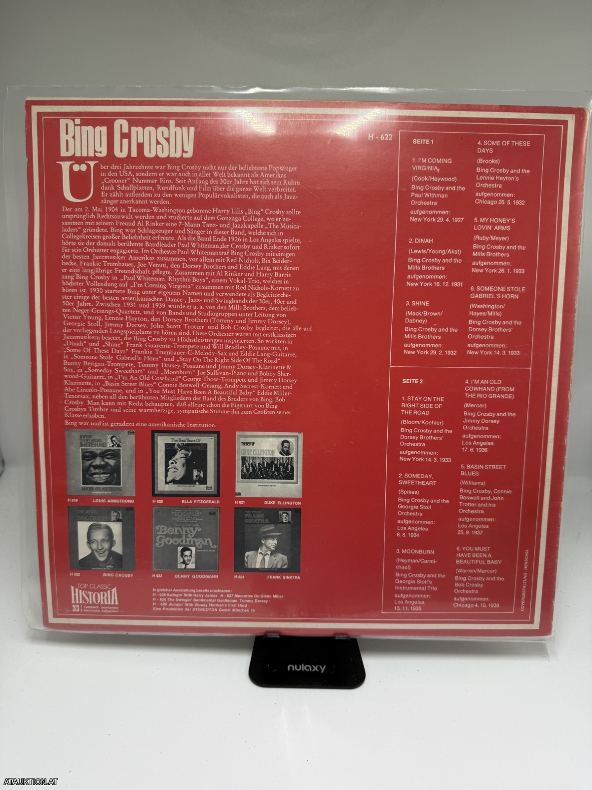 LP / Bing Crosby – The Jazzin' Bing Crosby