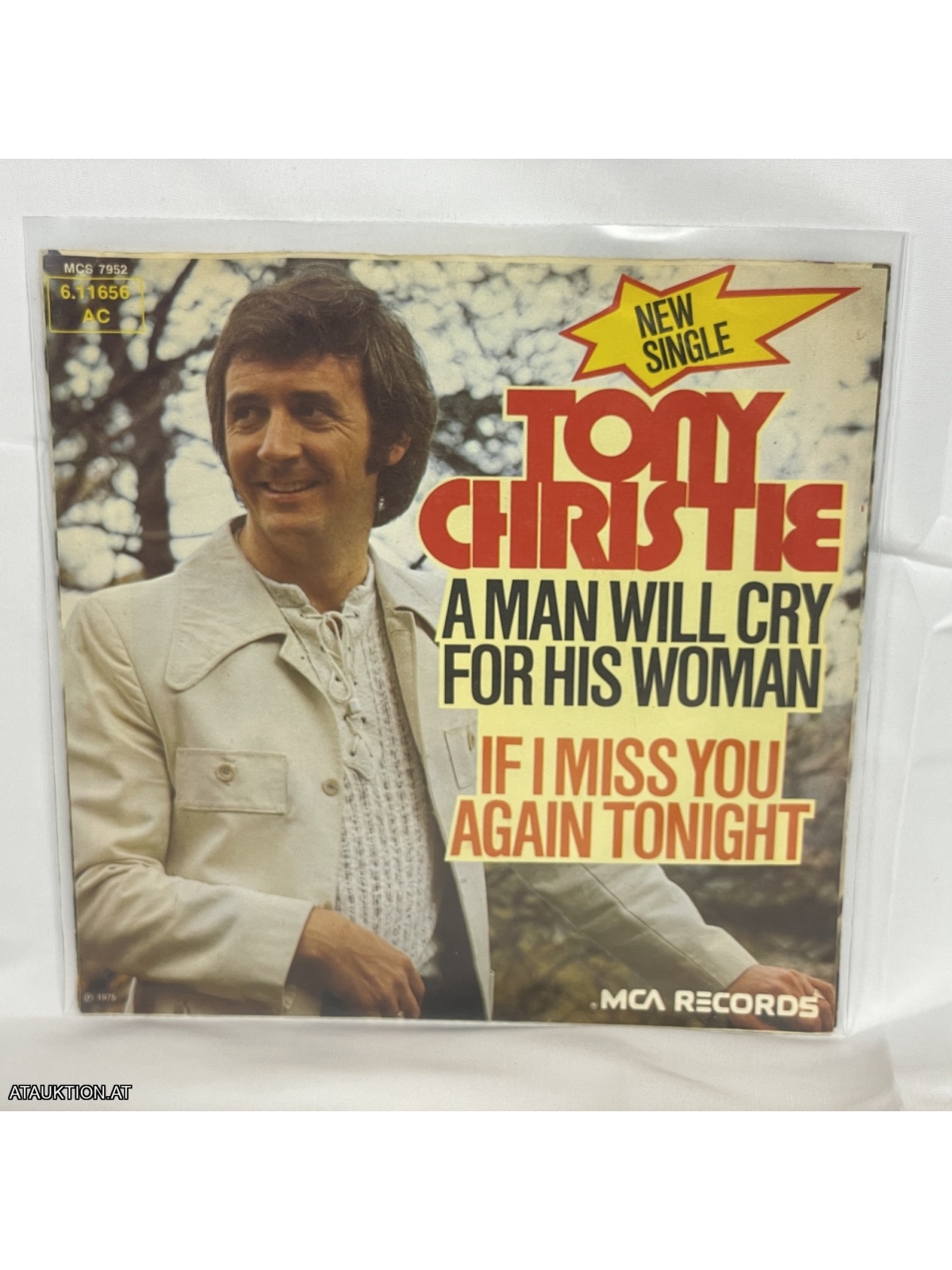 SINGLE / Tony Christie – A Man Will Cry For His Woman / If I Miss You Again Tonight