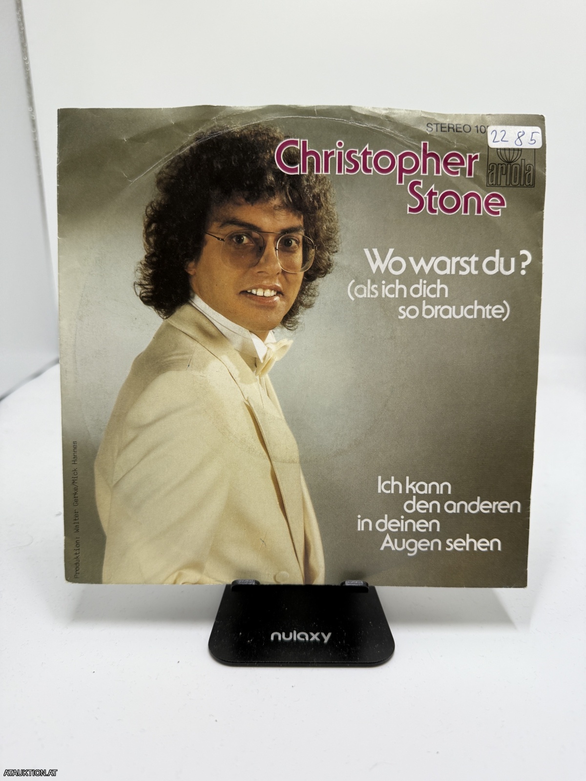 Single / Christopher Stone – Wo Warst Du ? (Als Ich Dich So Brauchte)