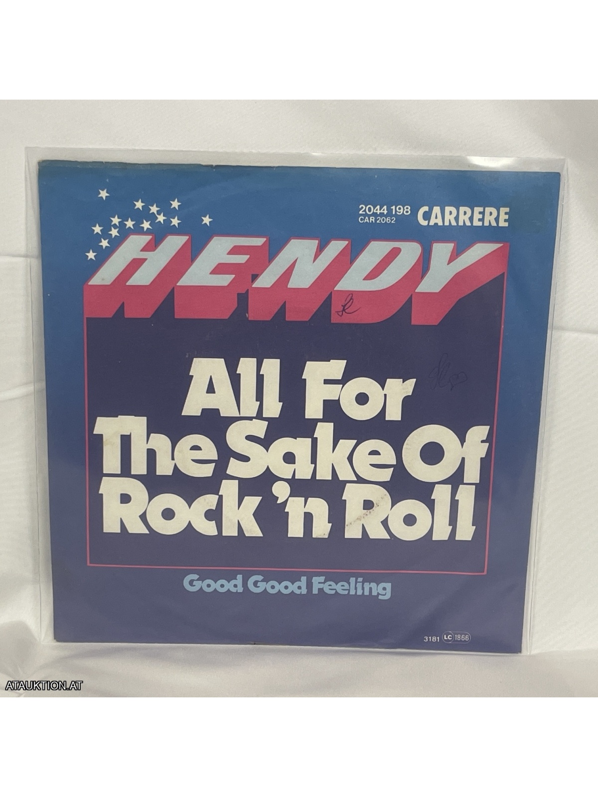 SINGLE / Hendy – All For The Sake Of Rock 'n Roll