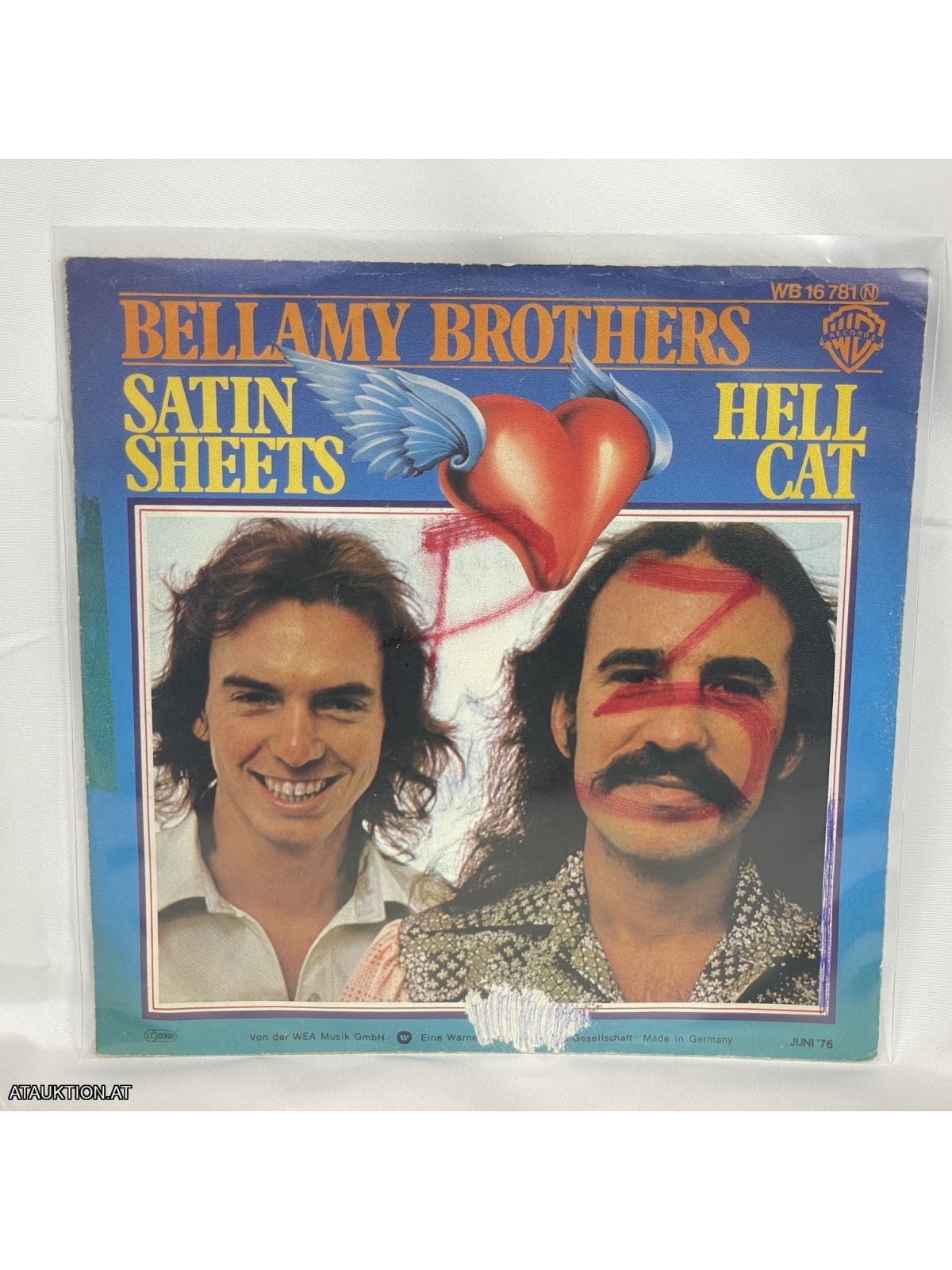 SINGLE / Bellamy Brothers – Satin Sheets / Hell Cat