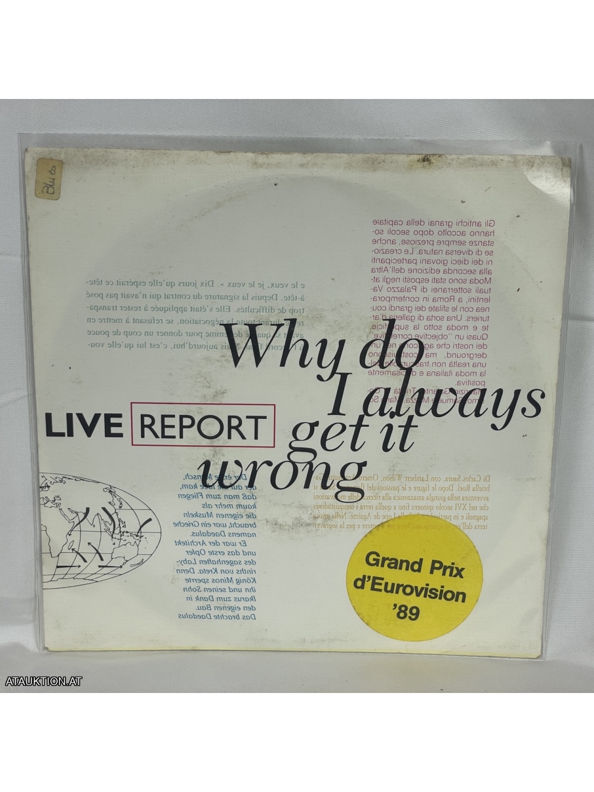 SINGLE / Live Report – Why Do I Always Get It Wrong