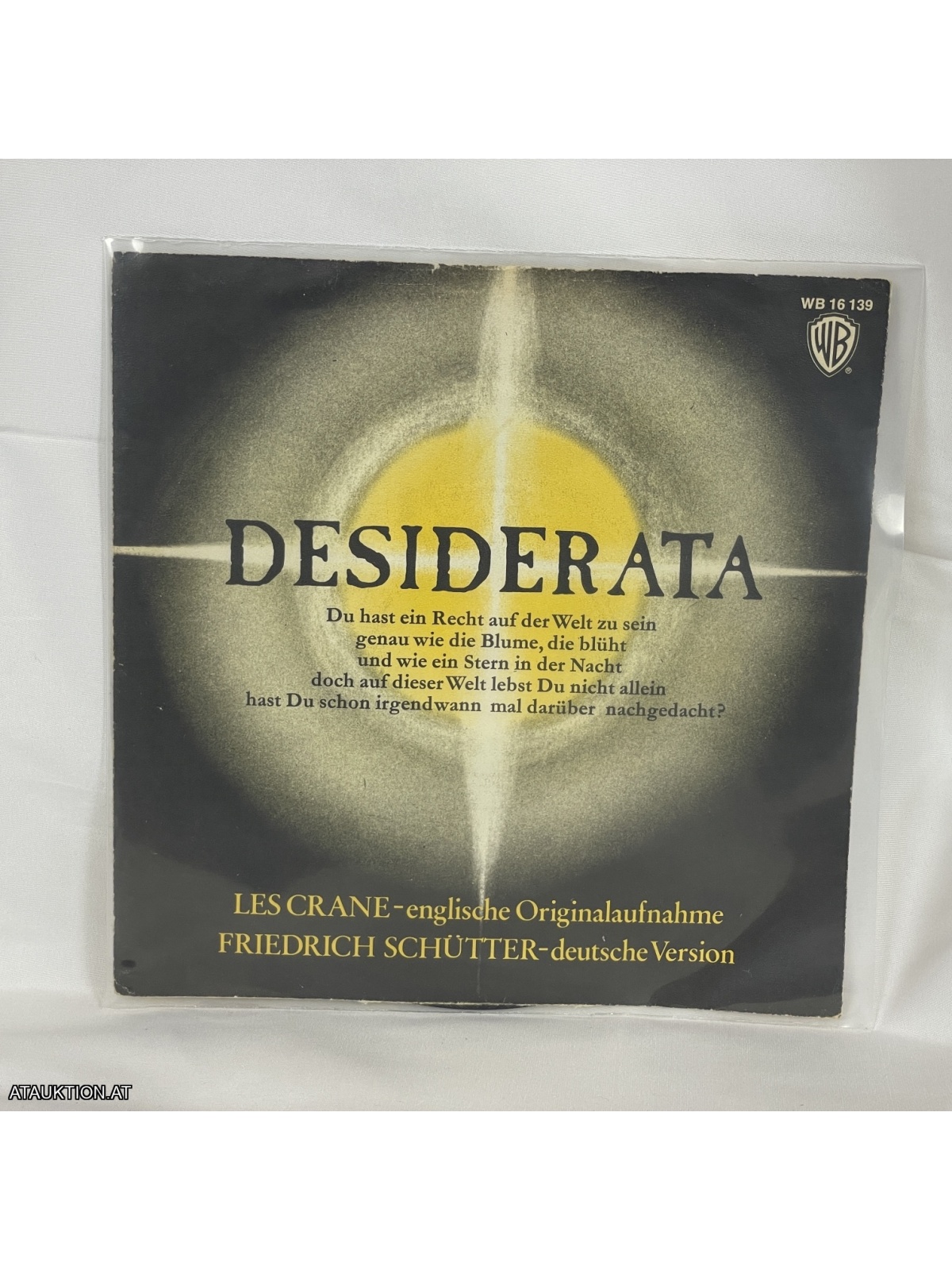 SINGLE / Les Crane / Friedrich Schütter – Desiderata