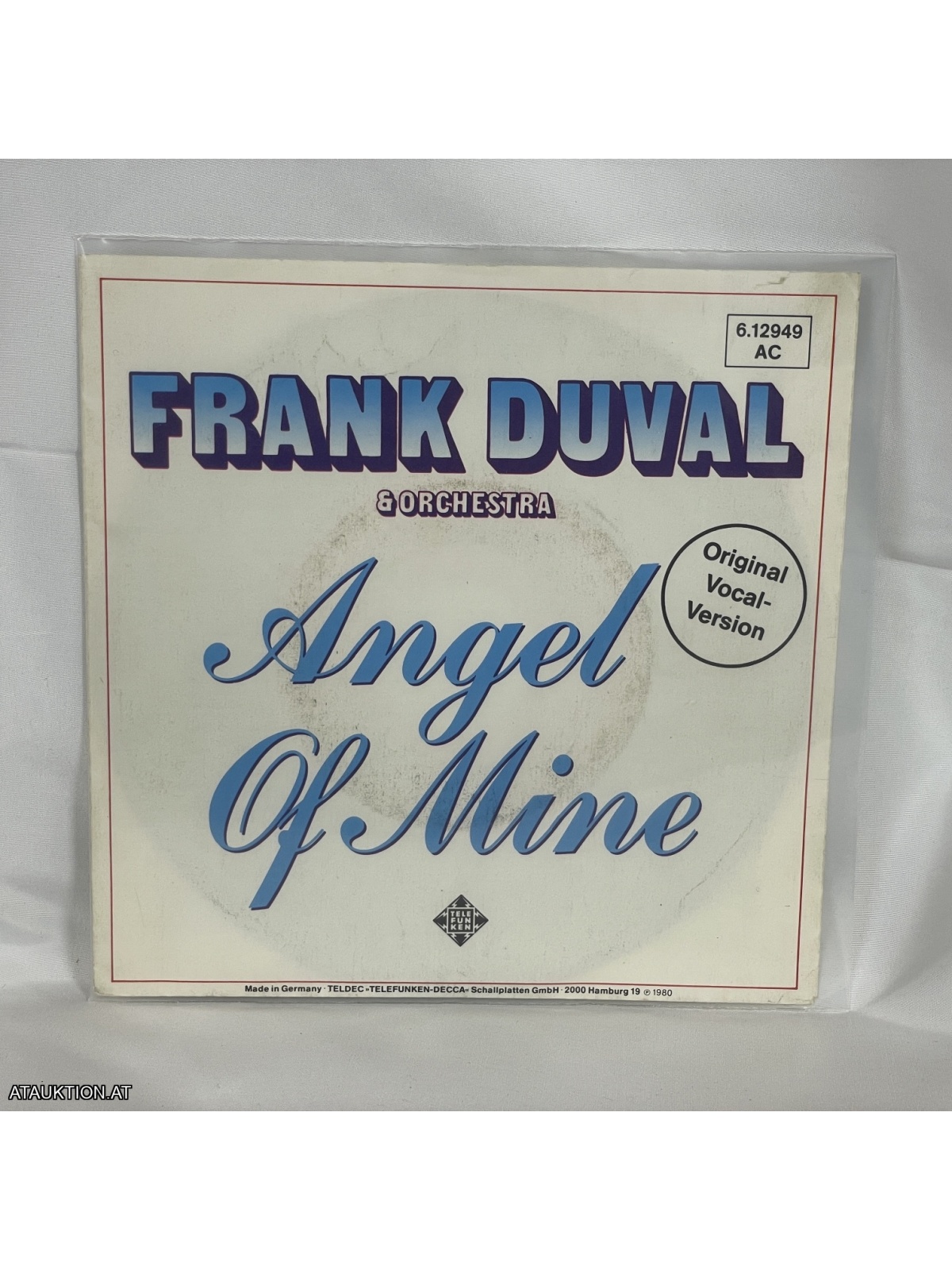 SINGLE / Frank Duval & Orchestra – Angel Of Mine