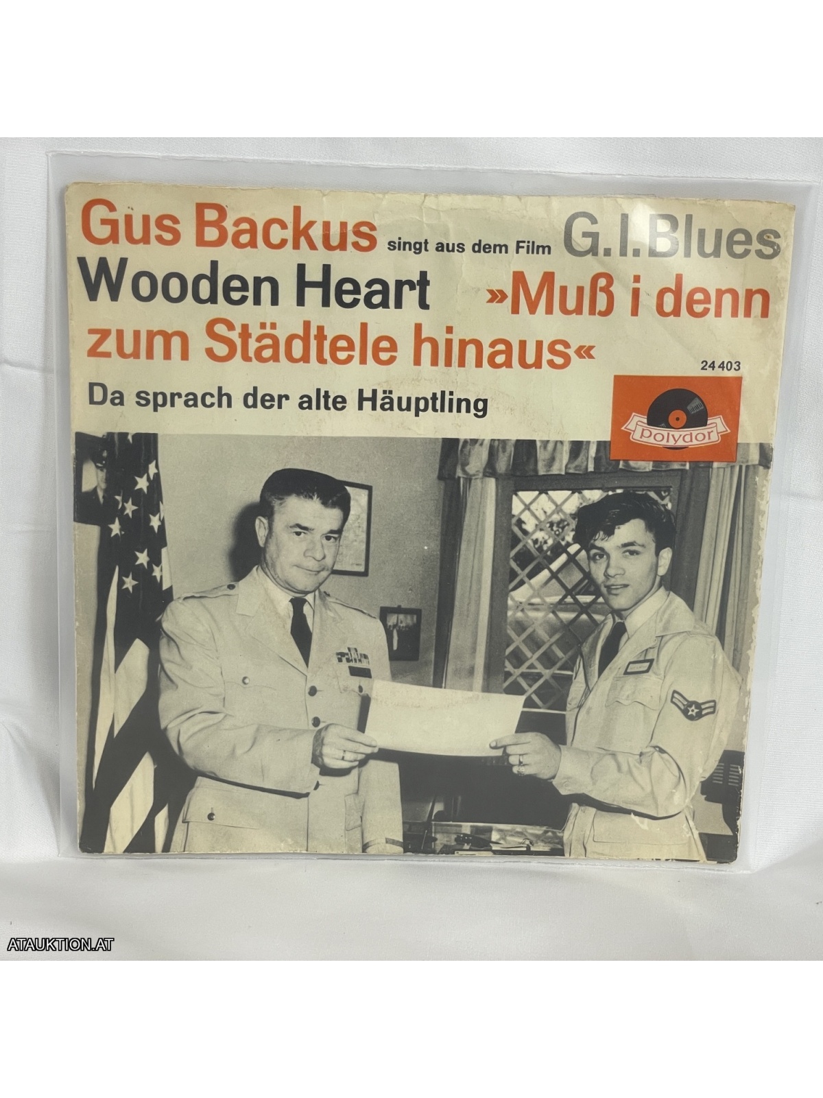 SINGLE / Gus Backus – Wooden Heart »Muß I Denn Zum Städtele Hinaus«