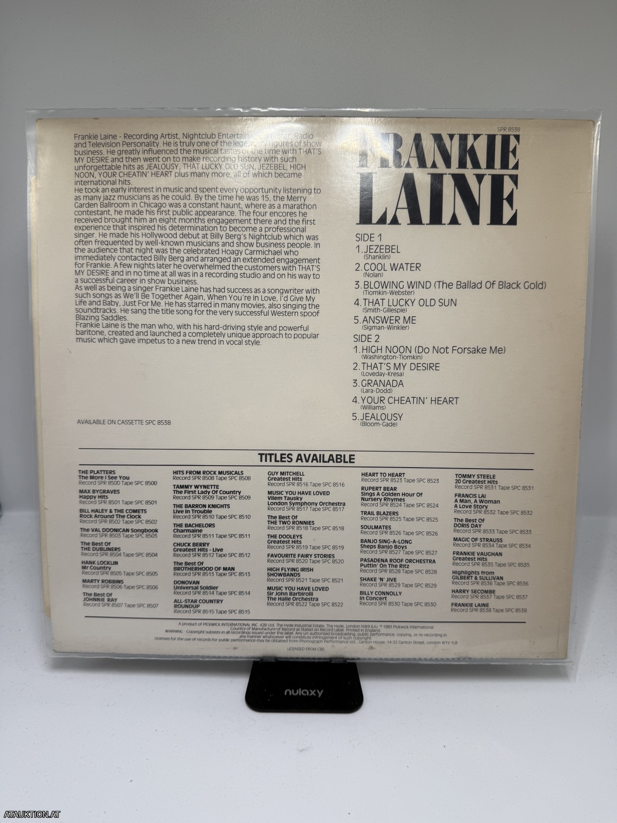 LP / Frankie Laine – Greatest Hits