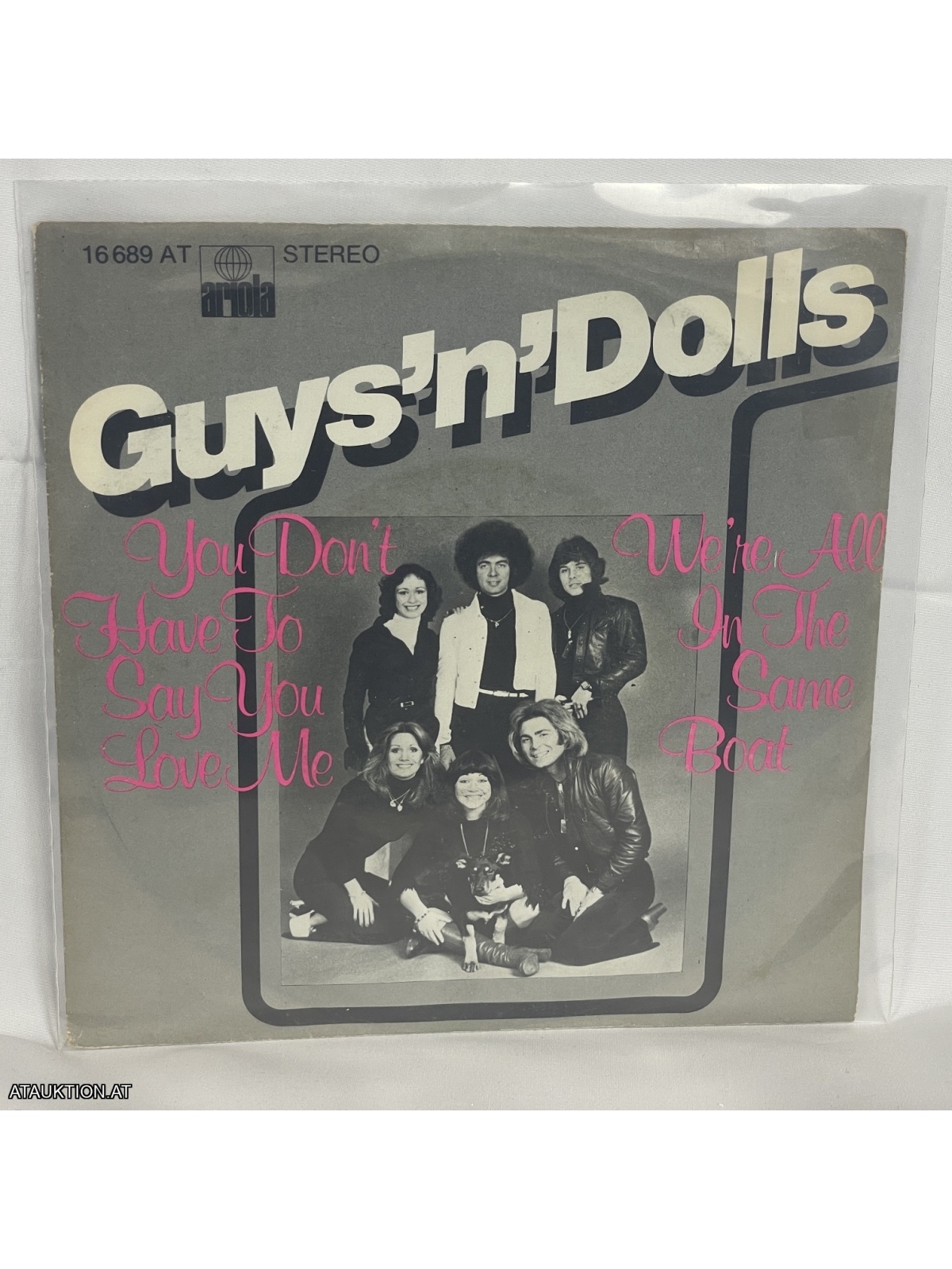 SINGLE / Guys 'N' Dolls – You Don't Have To Say You Love Me / We're All In The Same Boat