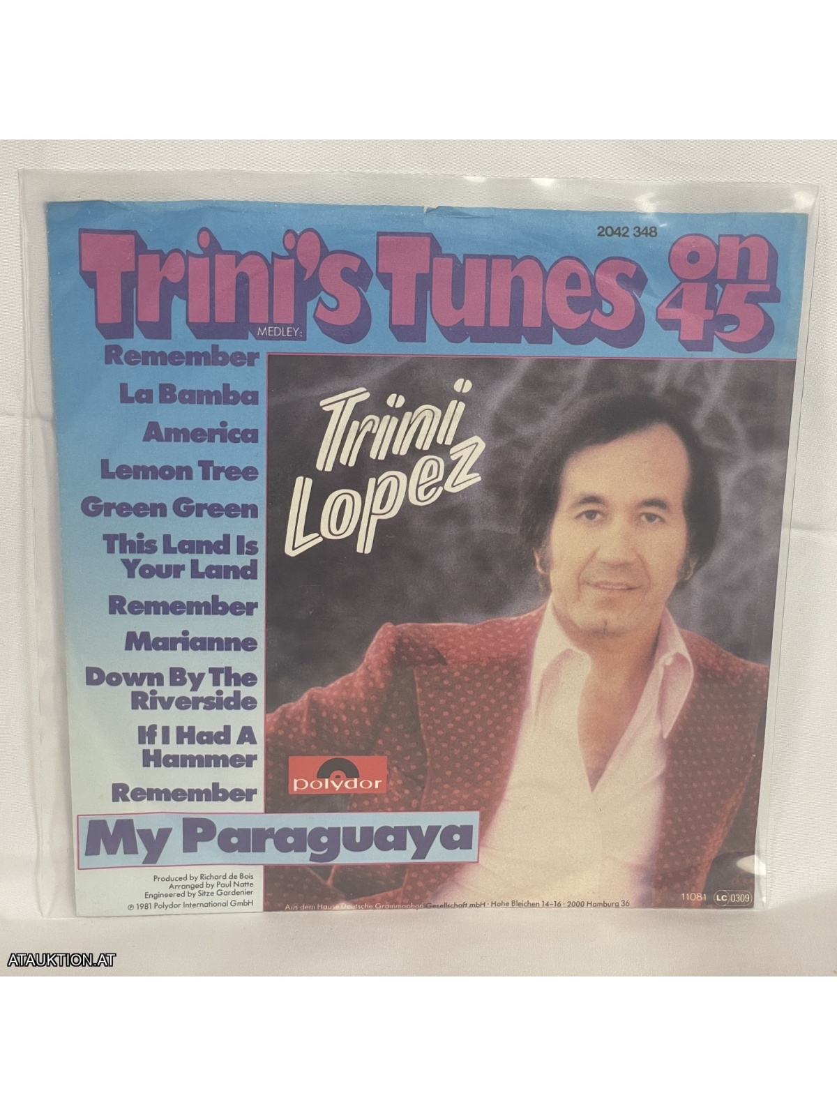 SINGLE / Trini Lopez – Trini's Tunes On 45