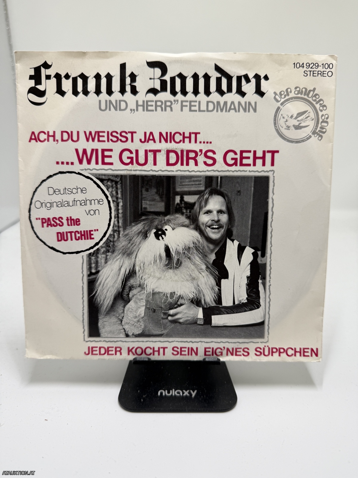 Single / Frank Zander Und "Herr" Feldmann – Ach, Du Weißt Ja Nicht Wie Gut Dir's Geht