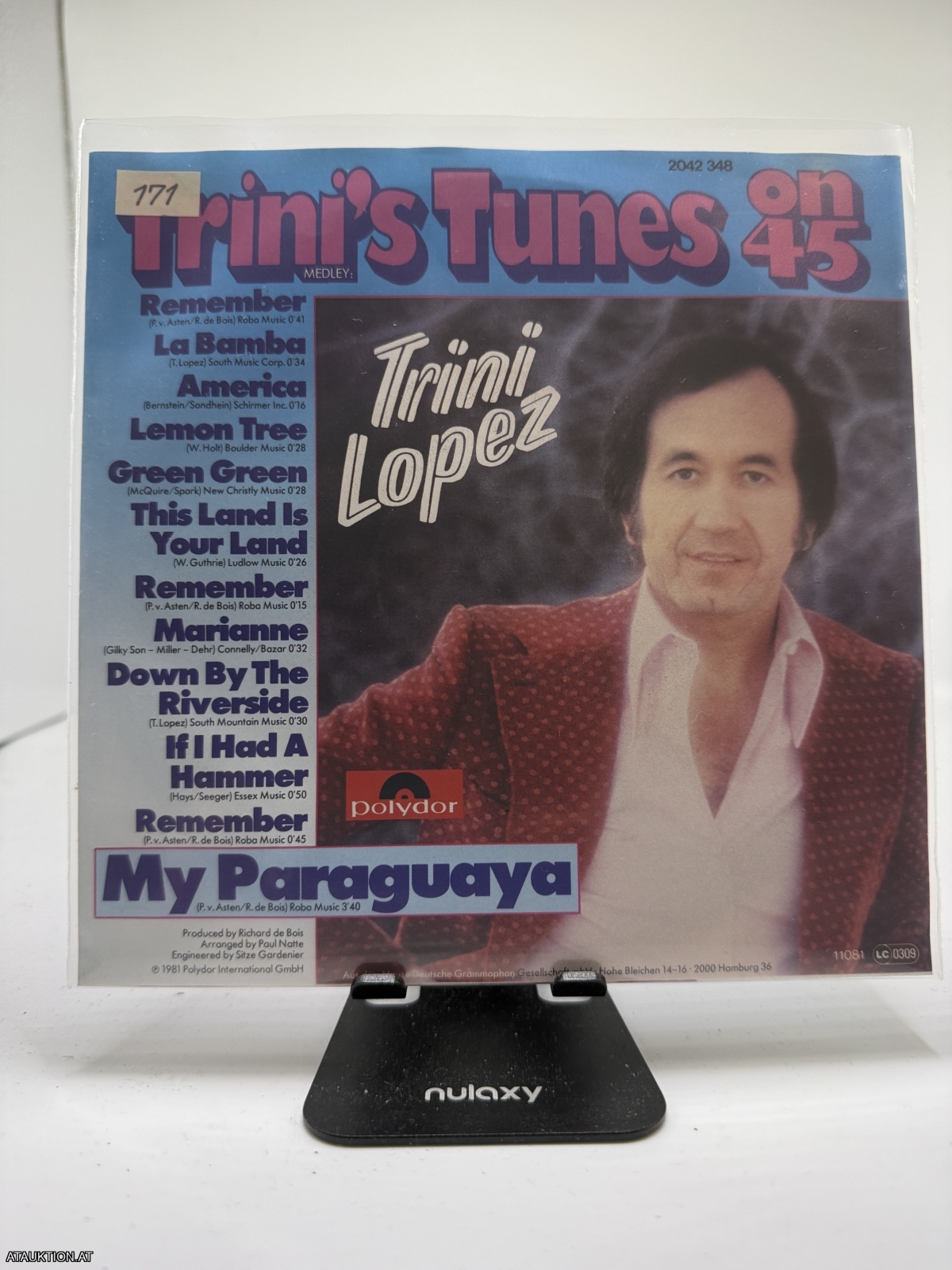 Single / Trini Lopez – Trini's Tunes On 45