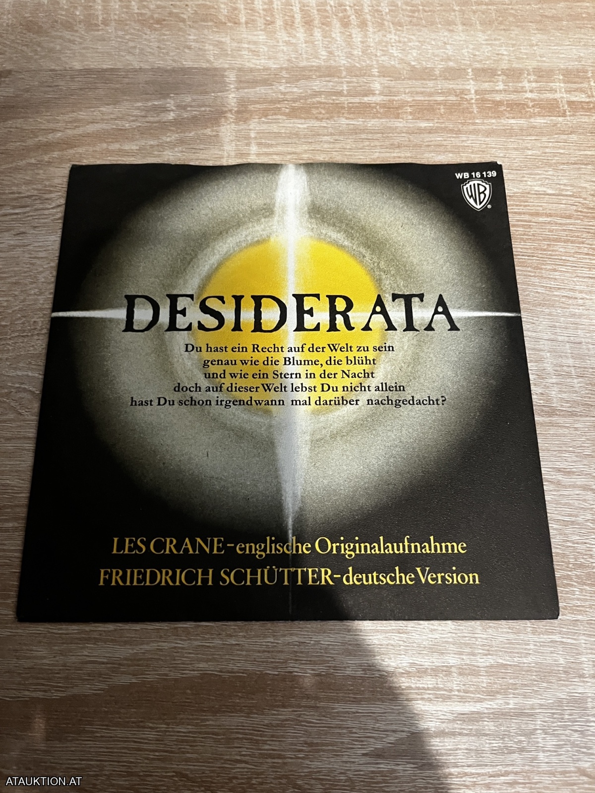 SINGLE / Les Crane / Friedrich Schütter – Desiderata