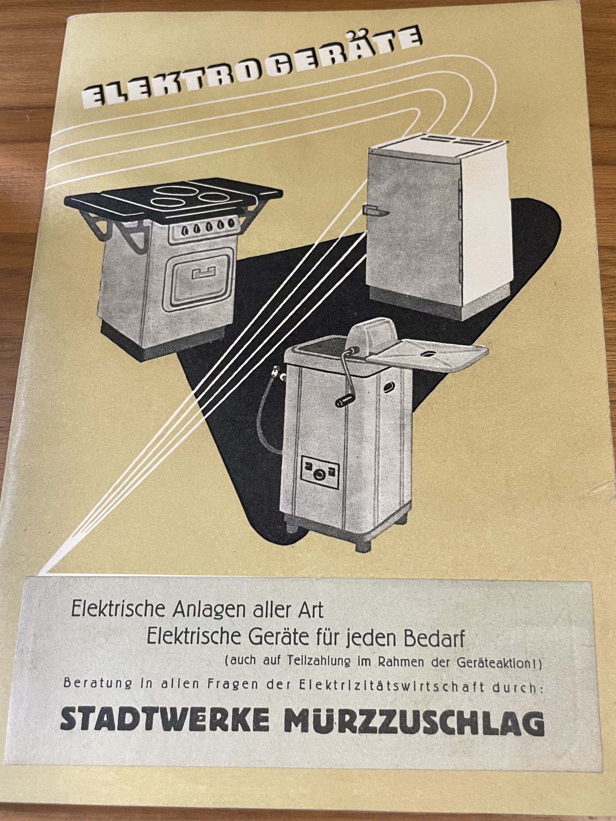 Bücherl Elektrogeräte Katalog September 1954