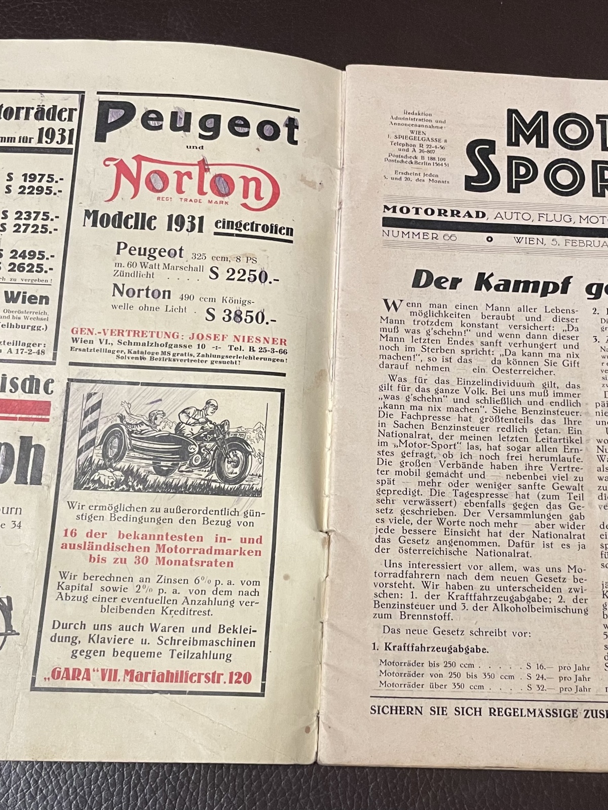 Motor Sport Journal 4.Jahrgang 1931