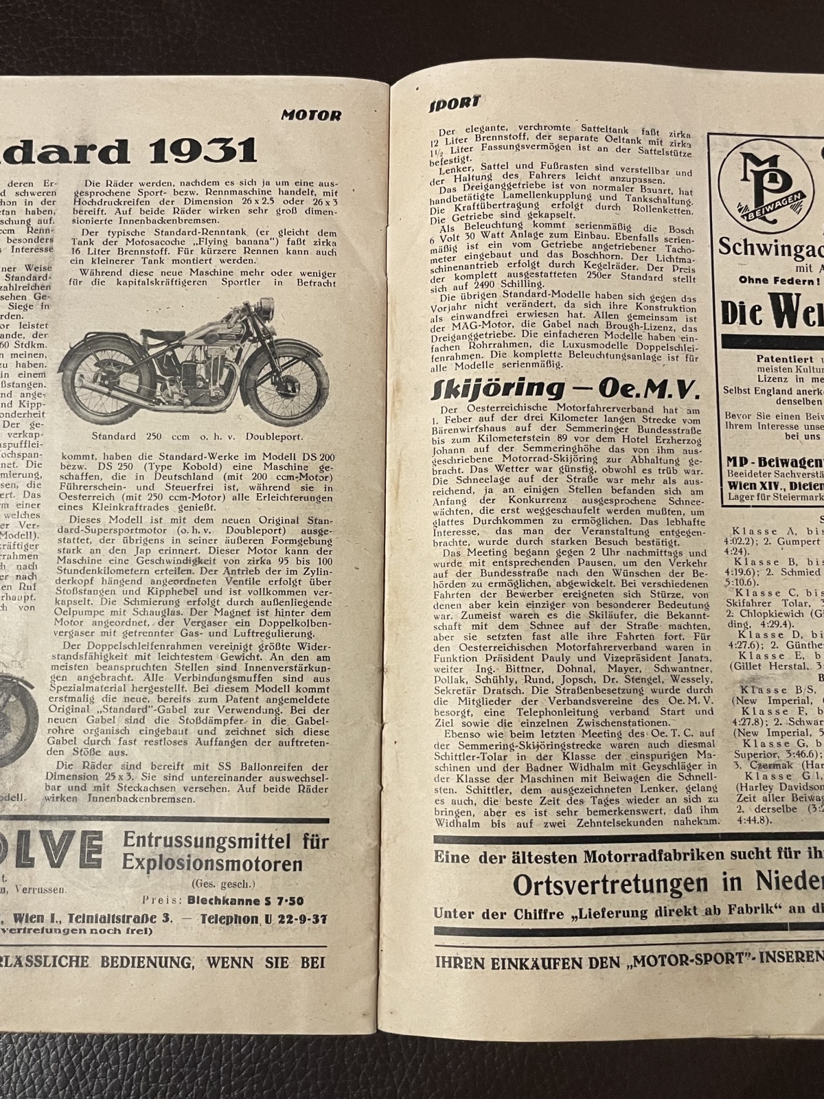 Motor Sport Journal 4.Jahrgang 1931