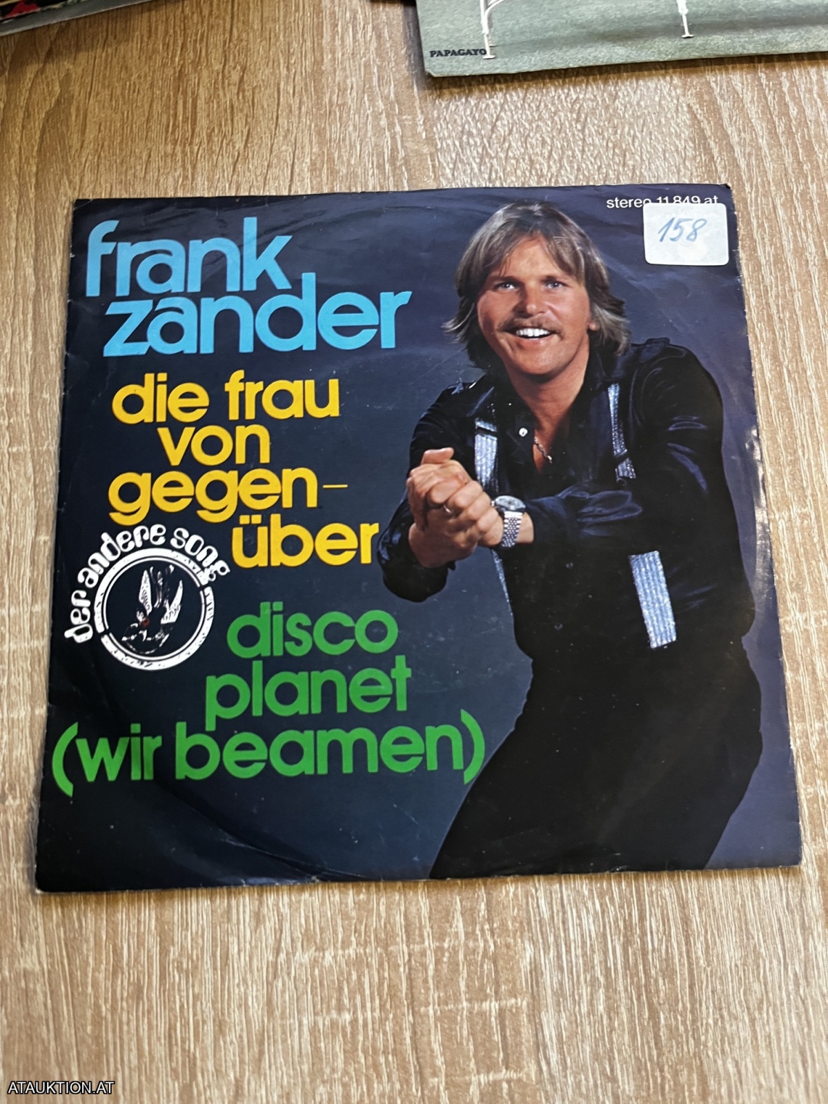 SINGLE / Frank Zander – Die Frau Von Gegenüber / Disco Planet (Wir Beamen)