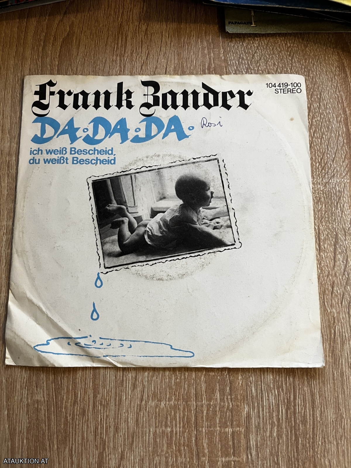 SINGLE / Frank Zander – Da Da Da Ich Weiß Bescheid, Du Weißt Bescheid