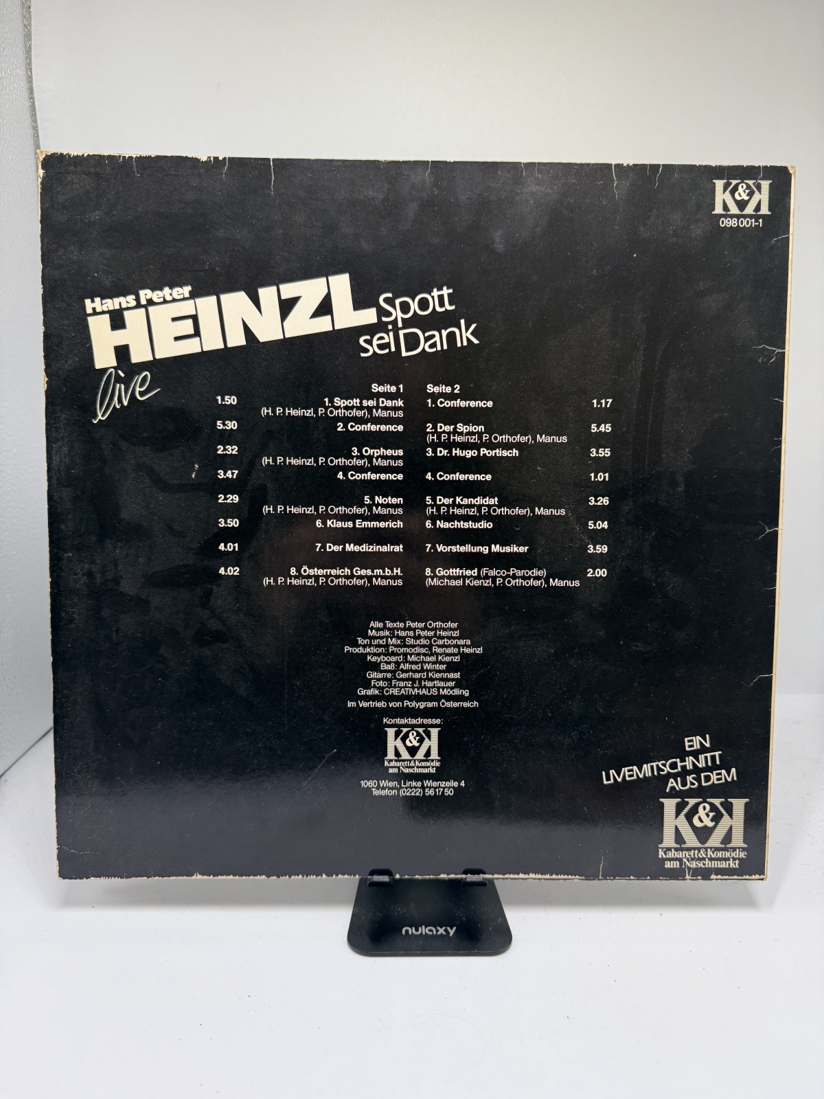 LP / Hans Peter Heinzl – Spott Sei Dank - Live