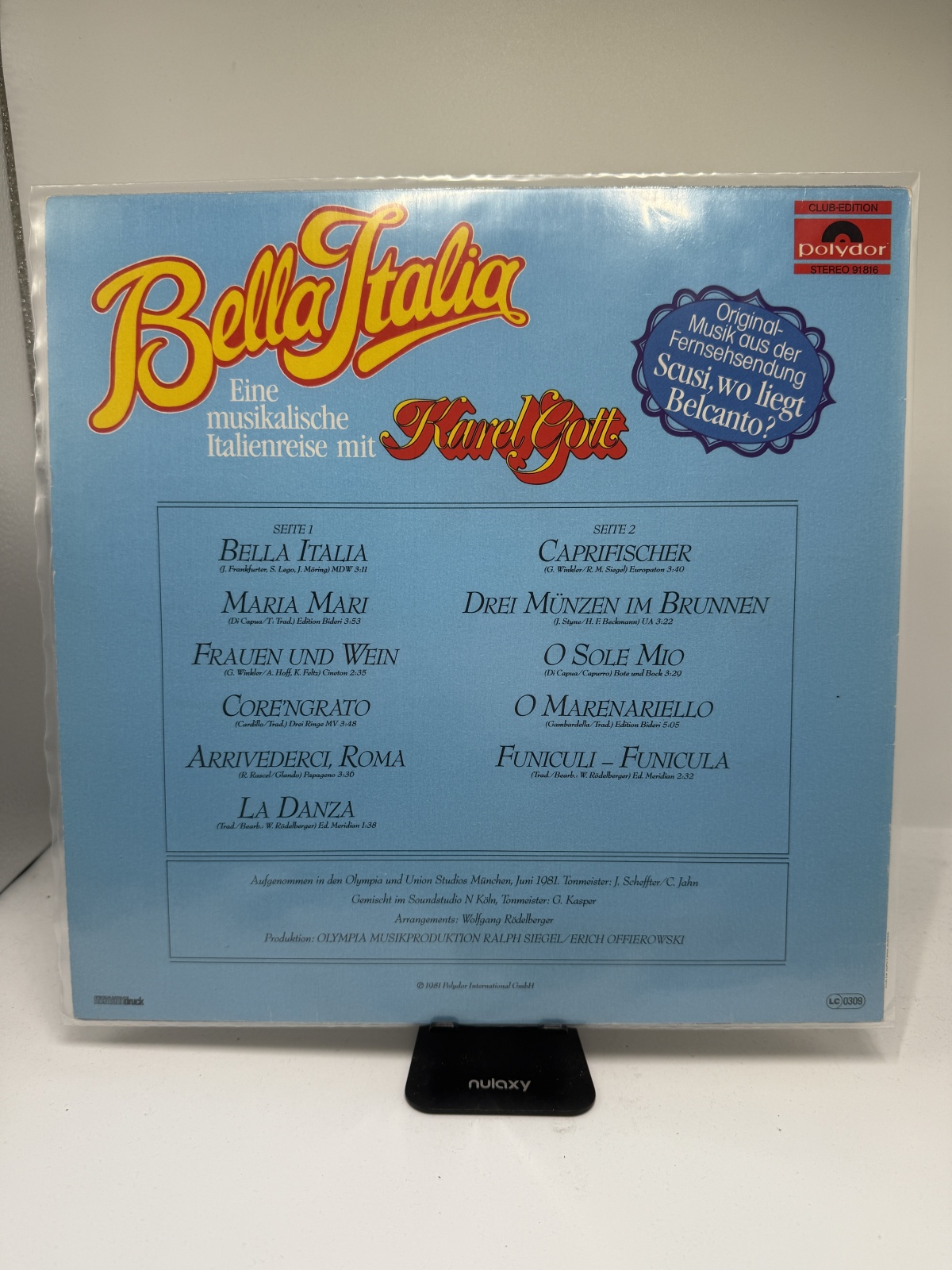 LP / Karel Gott – Bella Italia