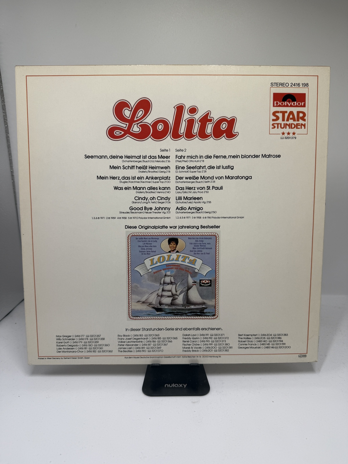 LP / Lolita – Seemann, Deine Heimat Ist Das Meer