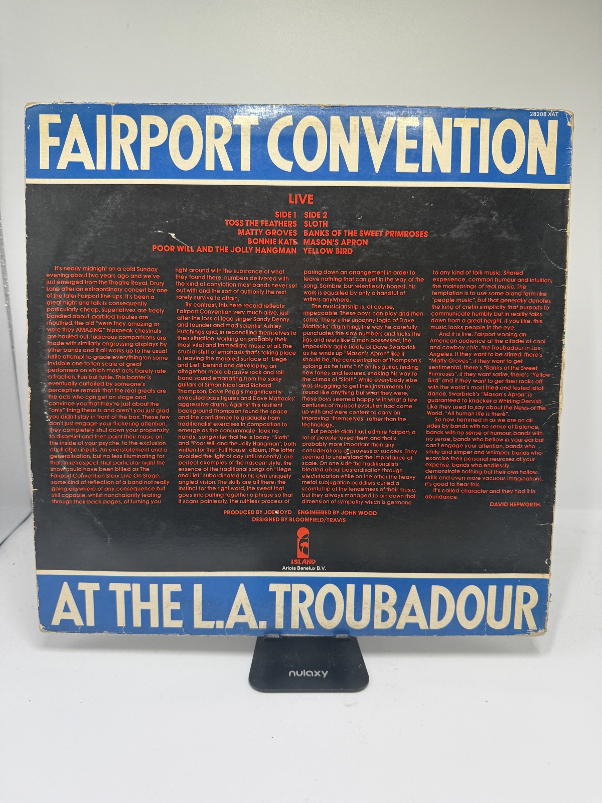 LP / Fairport Convention – Live At The L.A. Troubadour