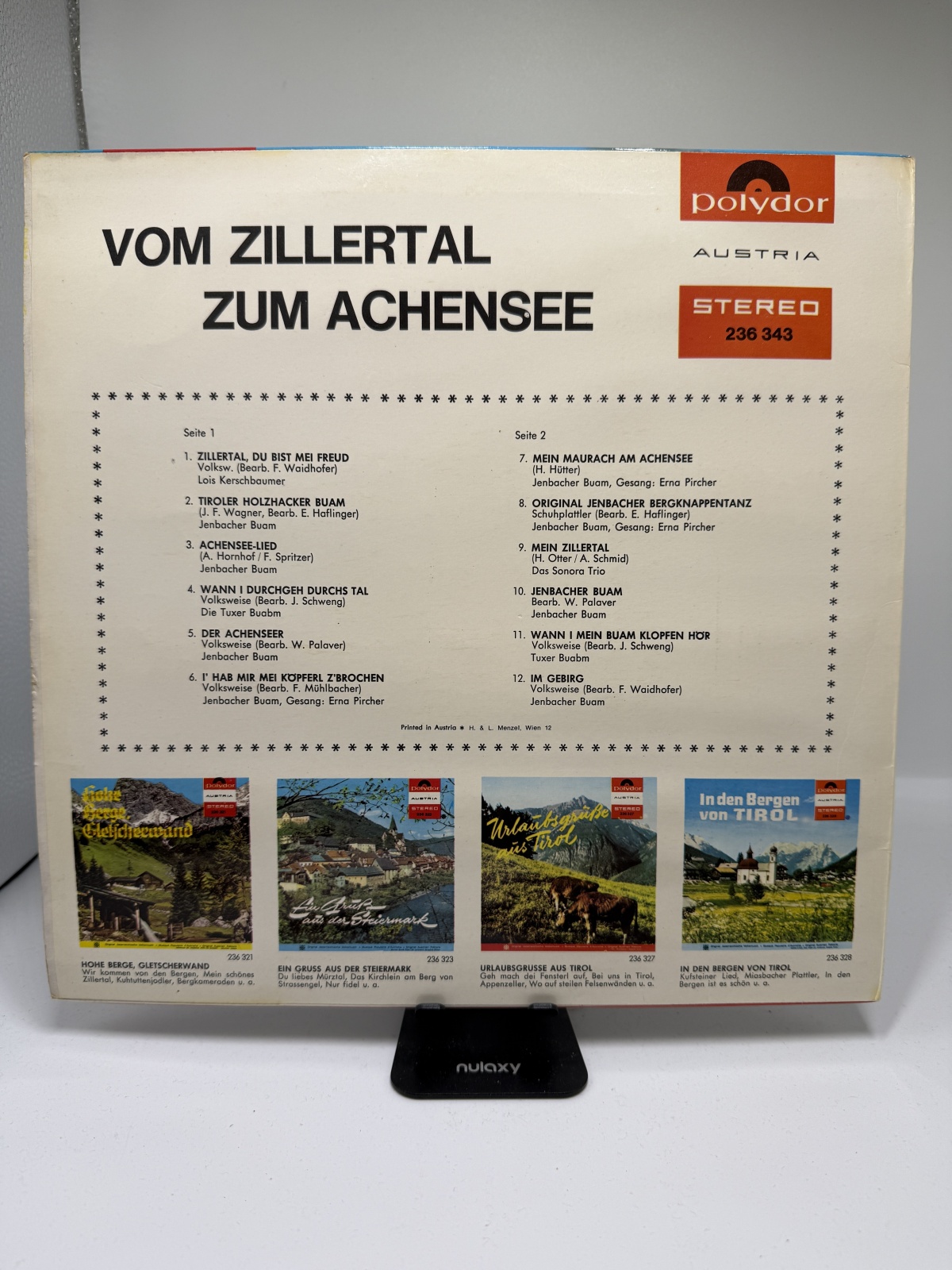 LP / Various – Vom Zillertal Zum Achensee