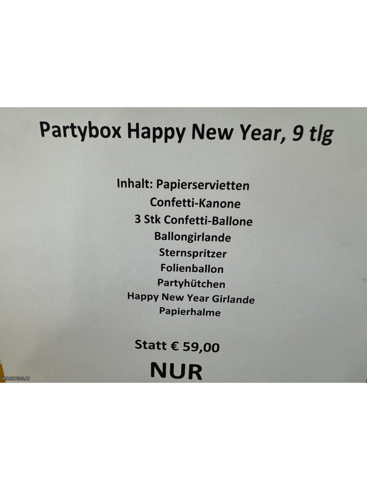 Silvester Party Box 9 tlg