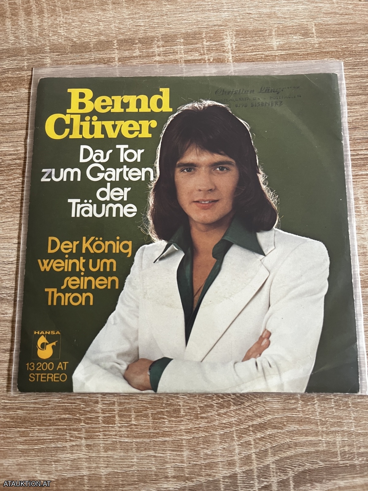 SINGLE / Bernd Clüver – Das Tor Zum Garten Der Träume