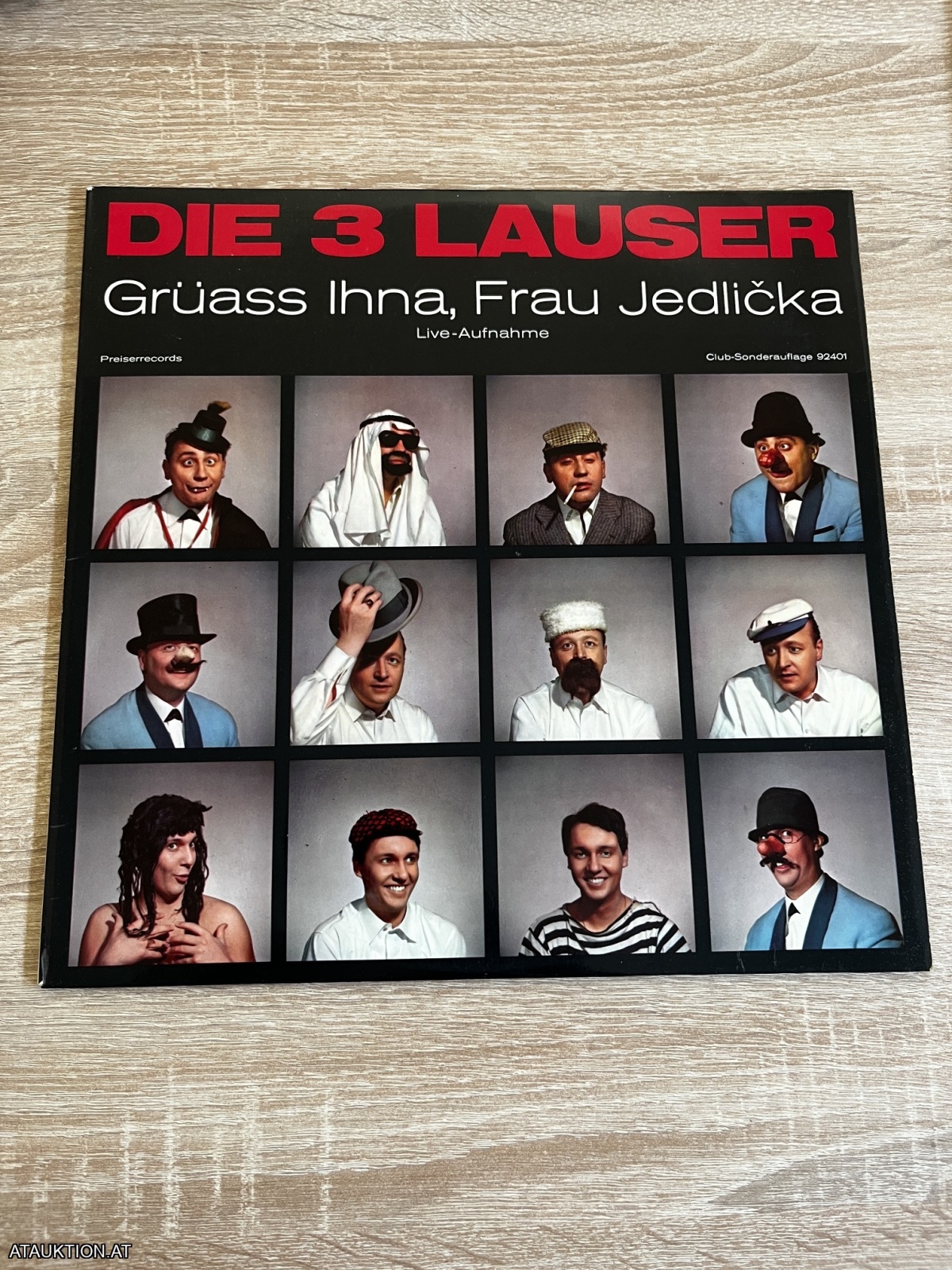 LP / Die 3 Lauser – Grüass Ihna, Frau Jedlicka - Live - Aufnahme