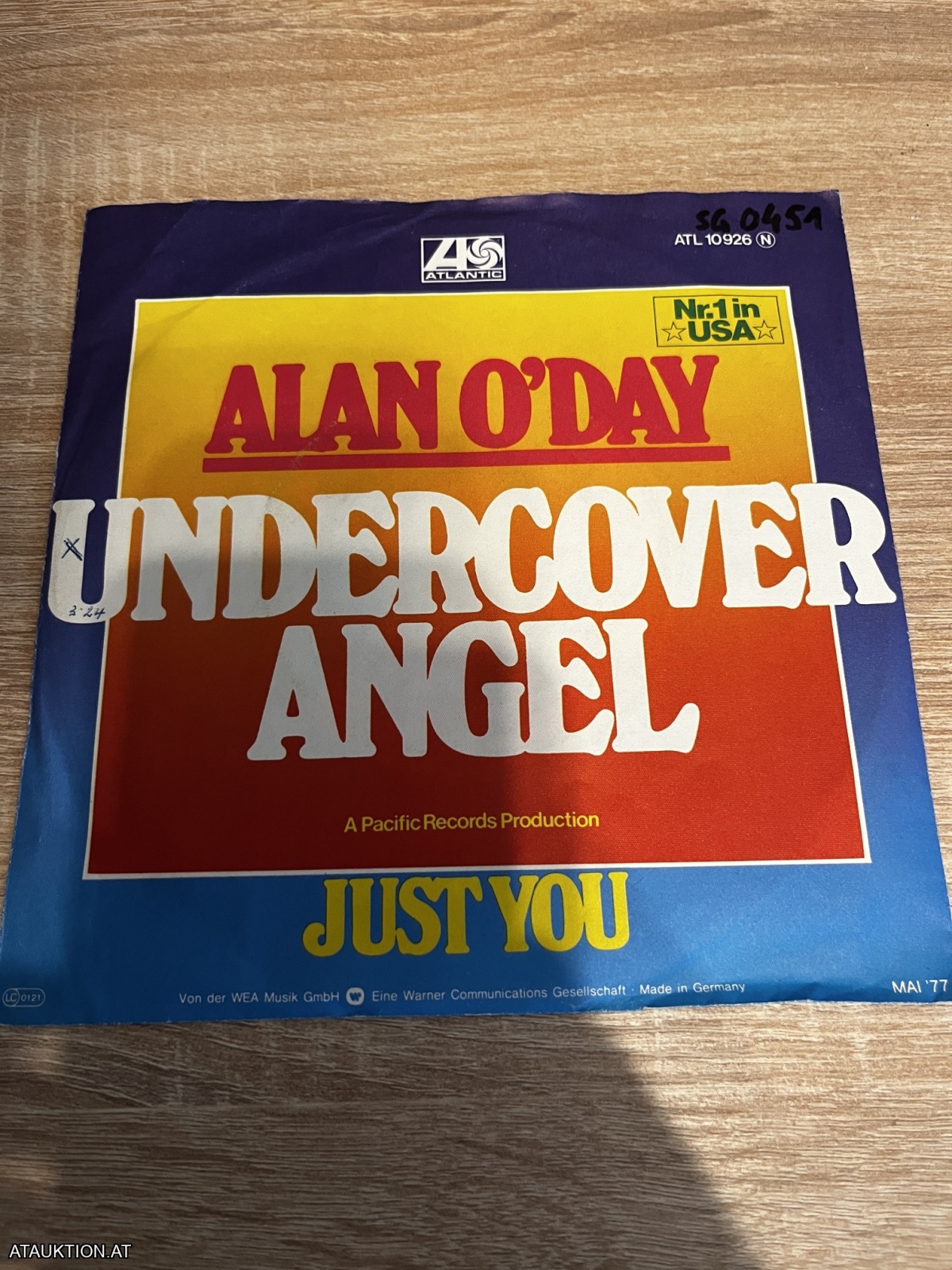 SINGLE / Alan O'Day – Undercover Angel