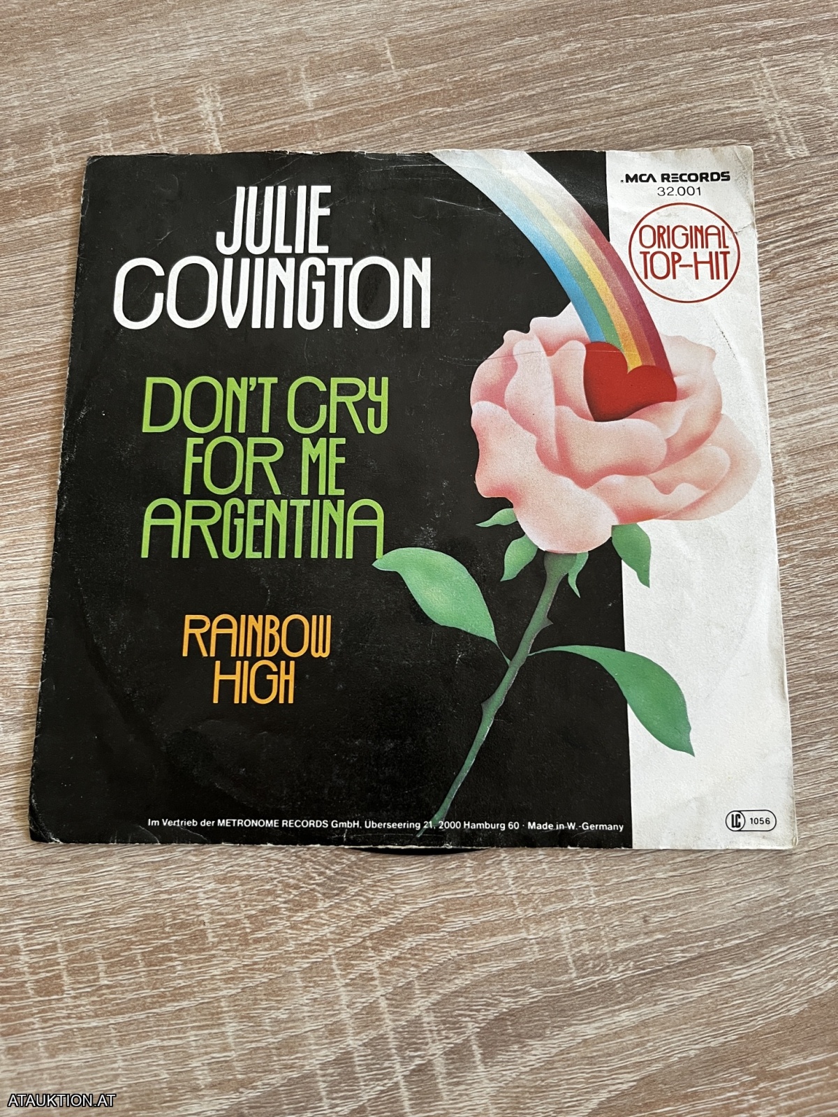 SINGLE / Julie Covington – Don't Cry For Me Argentina