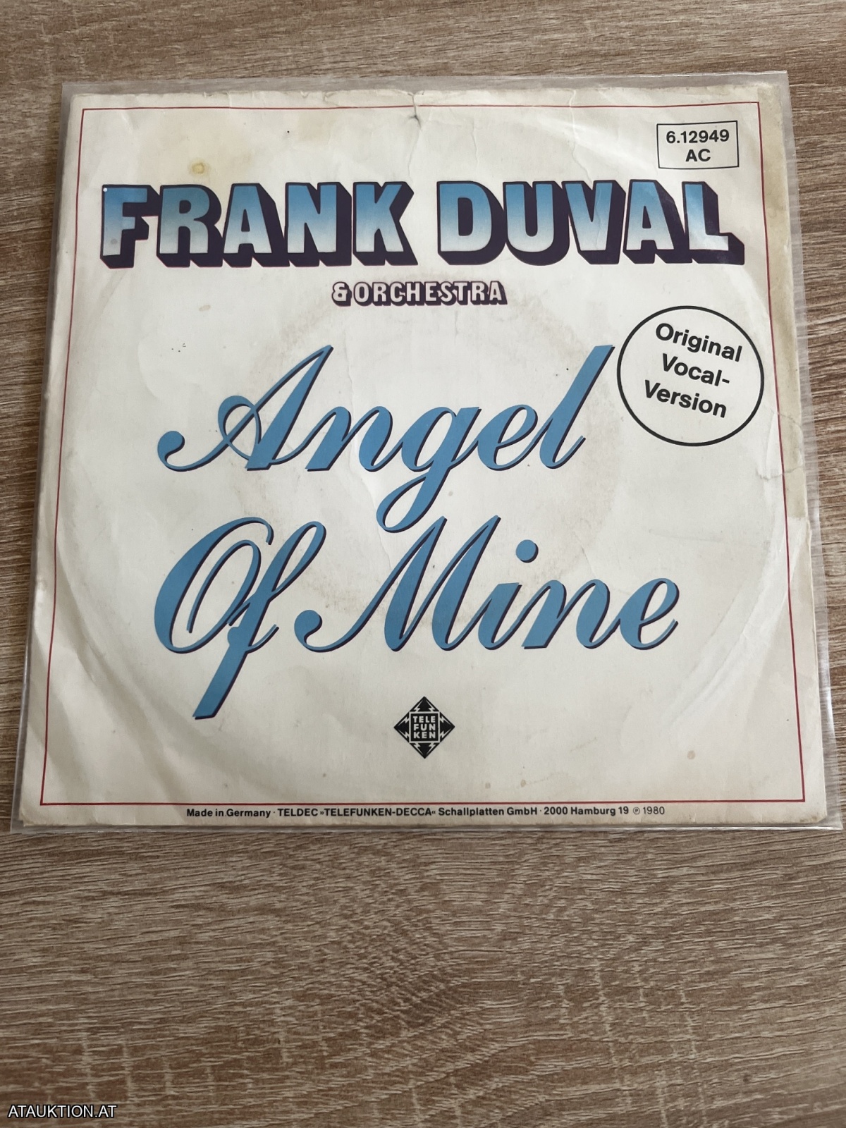 SINGLE / Frank Duval & Orchestra – Angel Of Mine