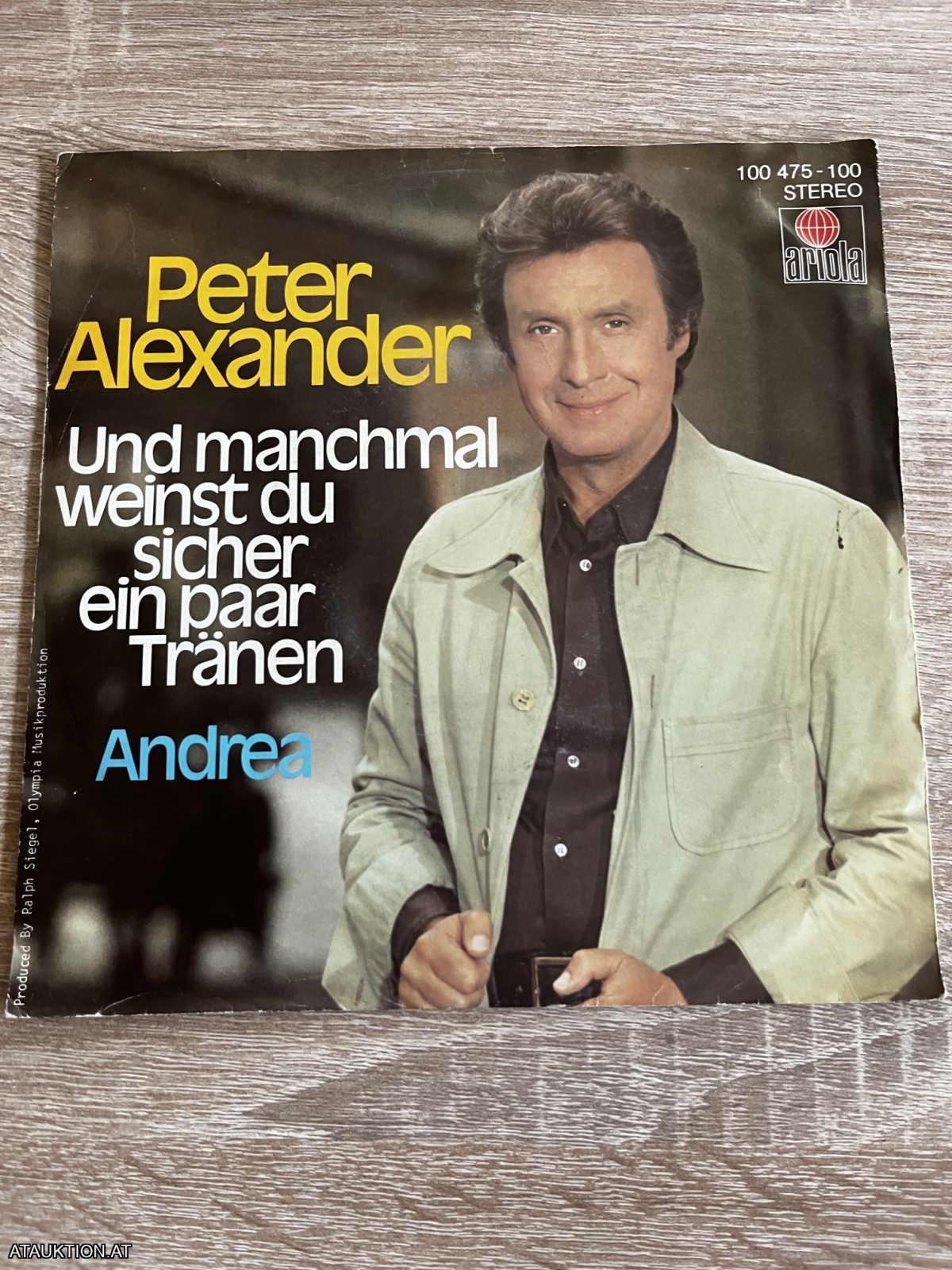 SINGLE / Peter Alexander – Und Manchmal Weinst Du Sicher Ein Paar Tränen