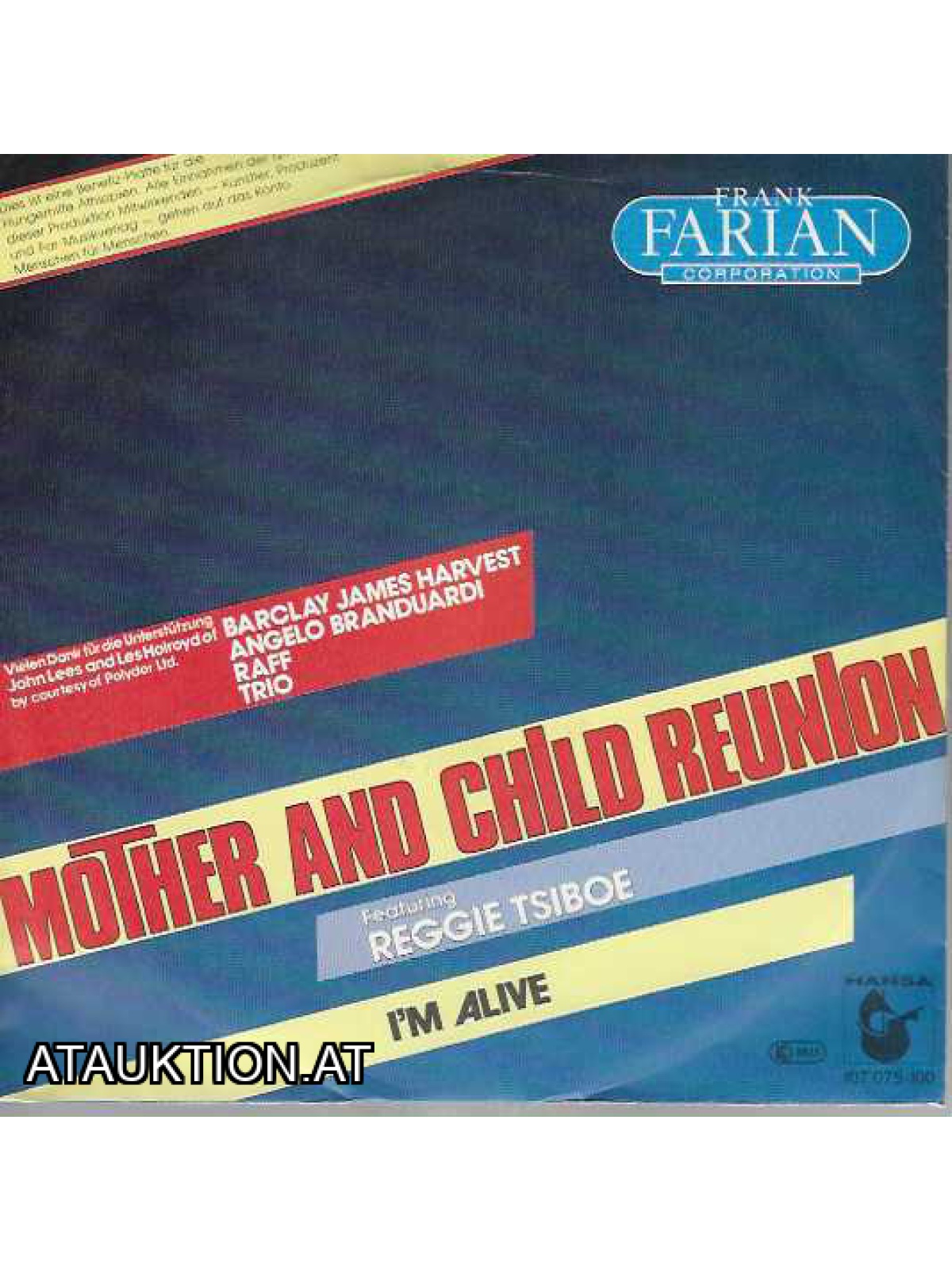 SINGLE / Frank Farian Corporation – Mother And Child Reunion