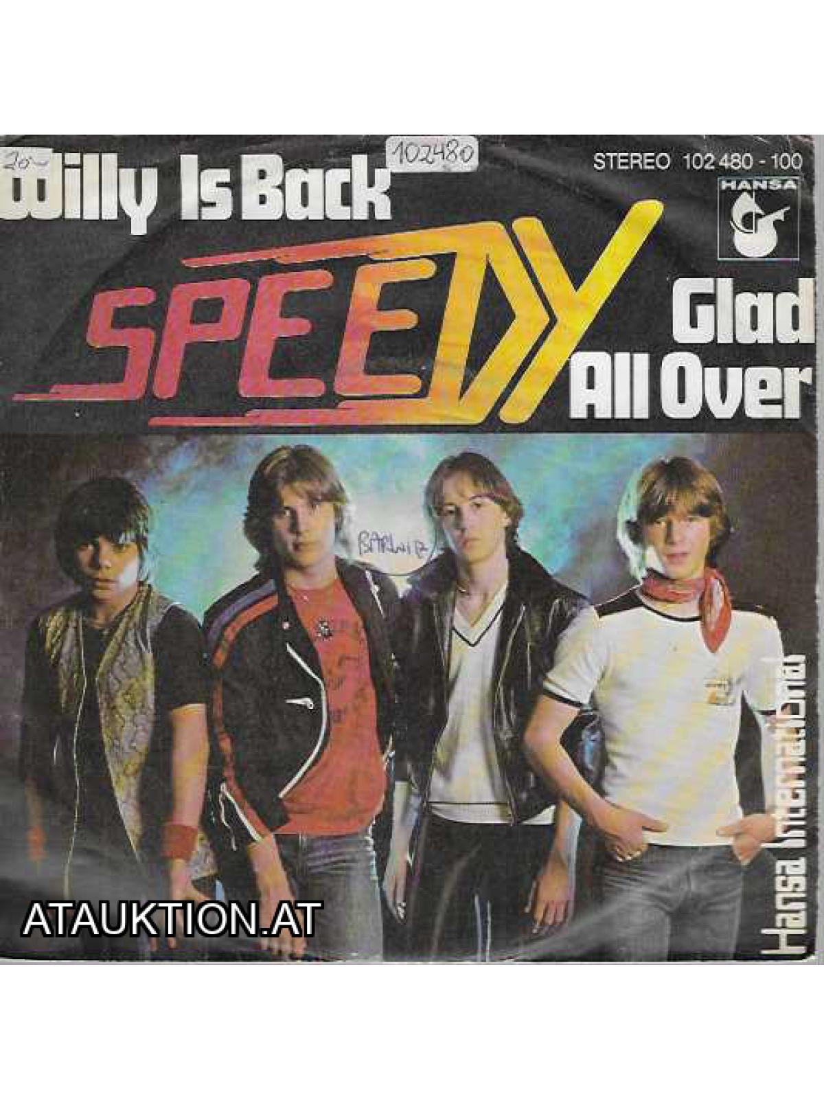 SINGLE / Speedy – Willy Is Back / Glad All Over