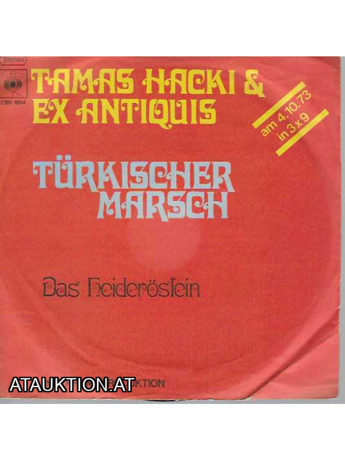 SINGLE / Hacki Tamás, Ex-Antiquis Ensemble – Turkischer Marsch / Das Heideroslein