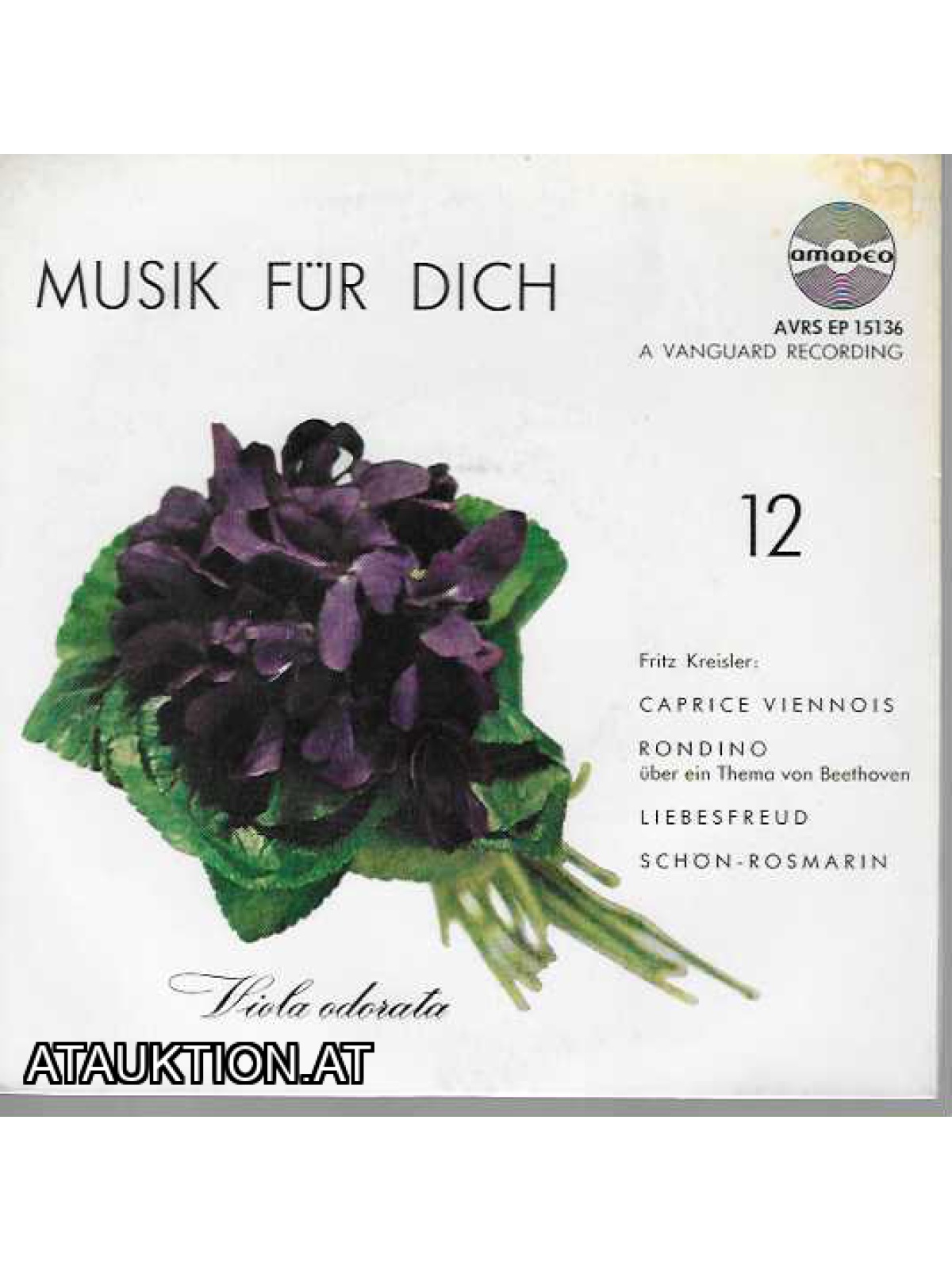 SINGLE / Fritz Kreisler – Musik Für Dich 12 (Viola Odorata)